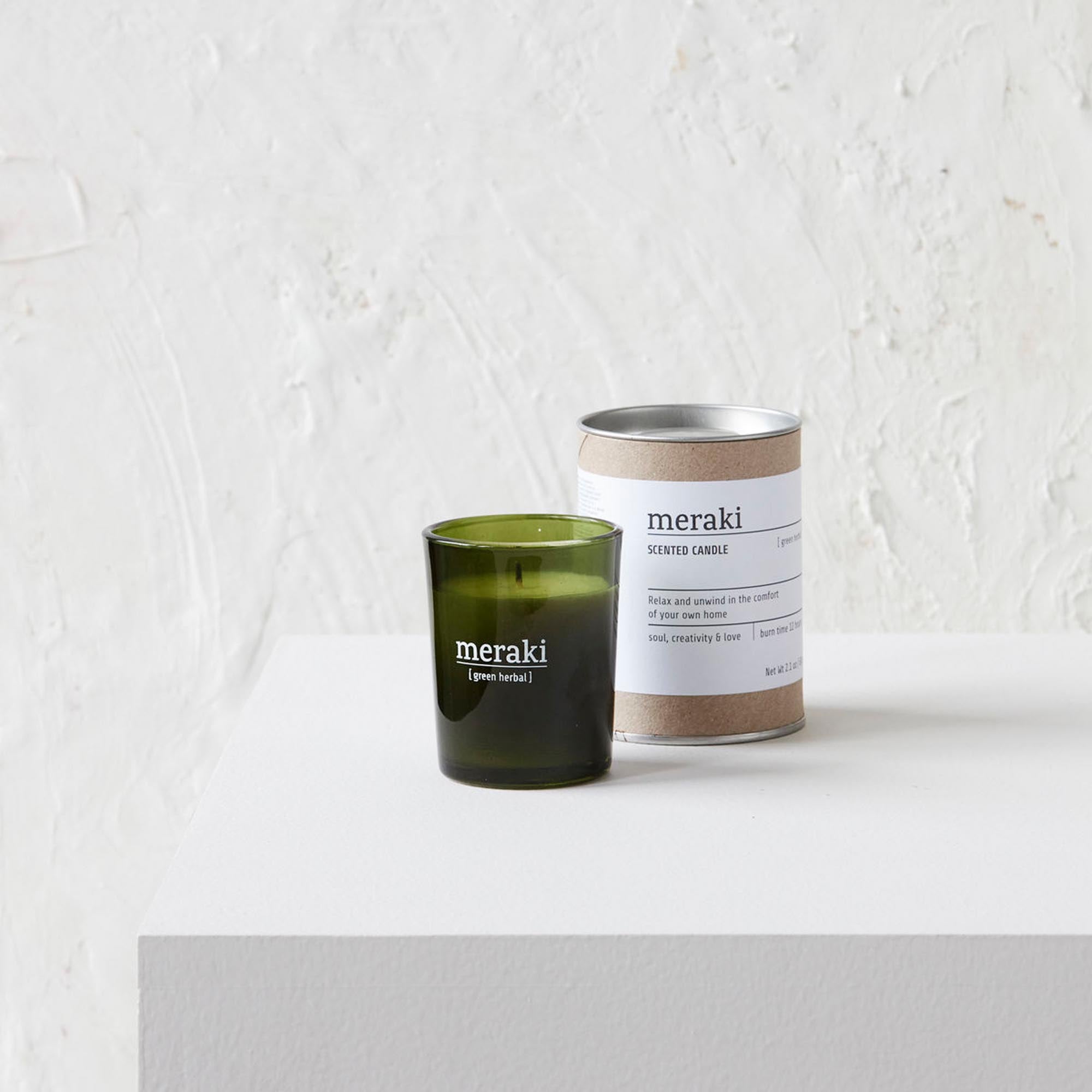 Duftkerze, Green herbal in  präsentiert im Onlineshop von KAQTU Design AG. Duftkerzen ist von Meraki