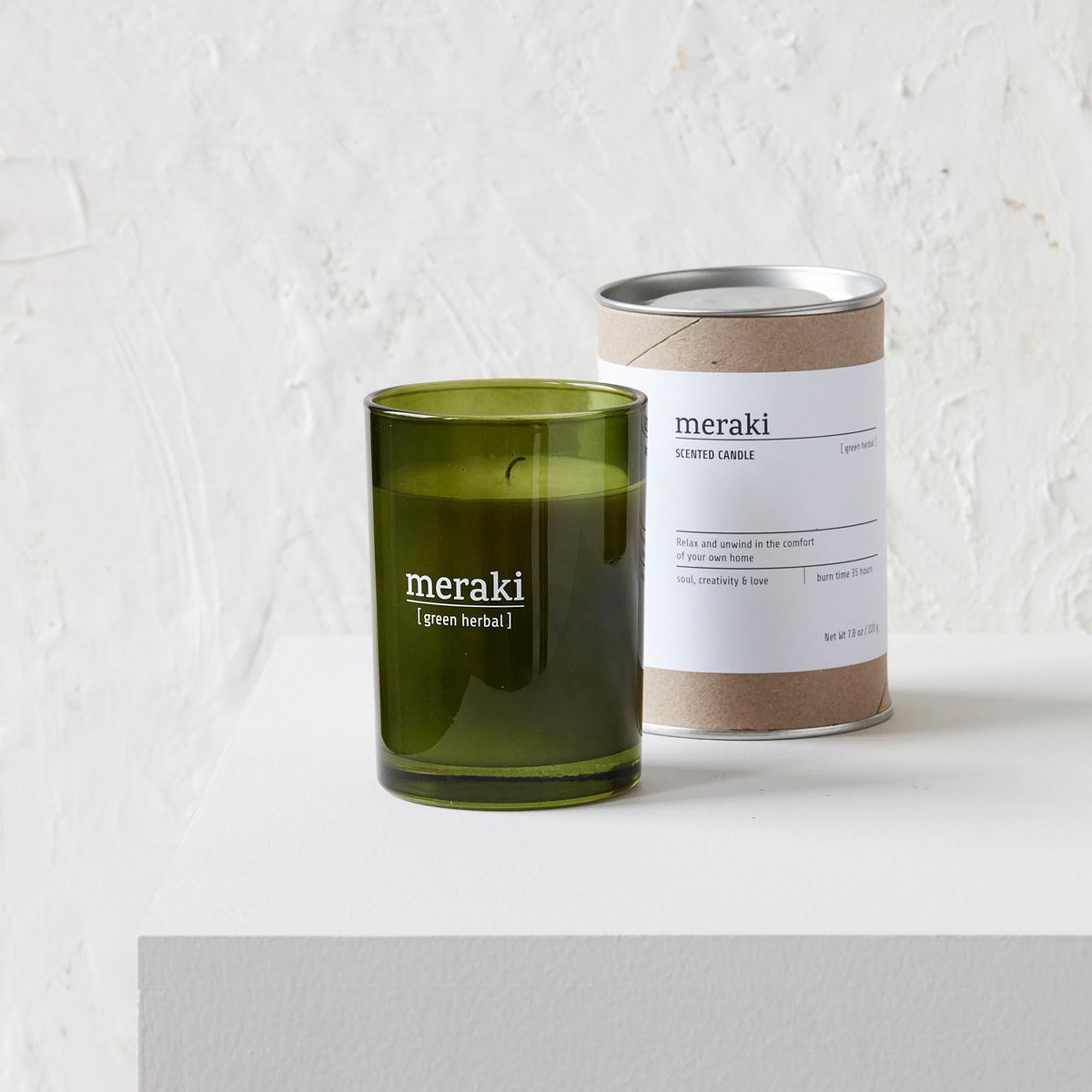 Duftkerze, Green herbal in  präsentiert im Onlineshop von KAQTU Design AG. Duftkerzen ist von Meraki