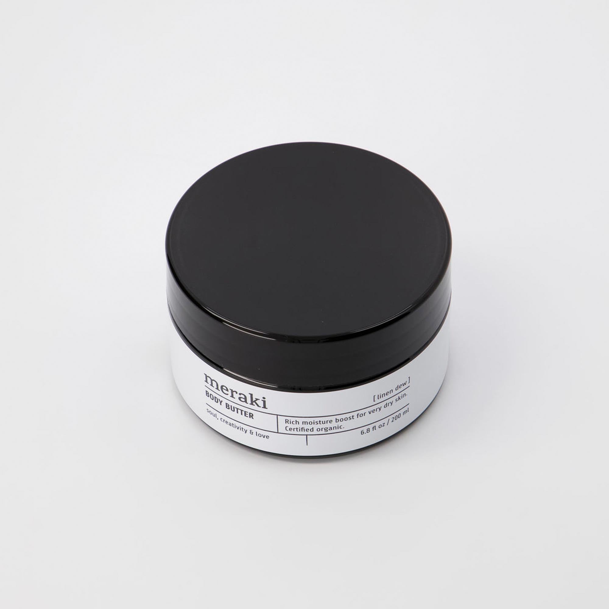 Body butter, Linen dew in  präsentiert im Onlineshop von KAQTU Design AG. Pflege ist von Meraki