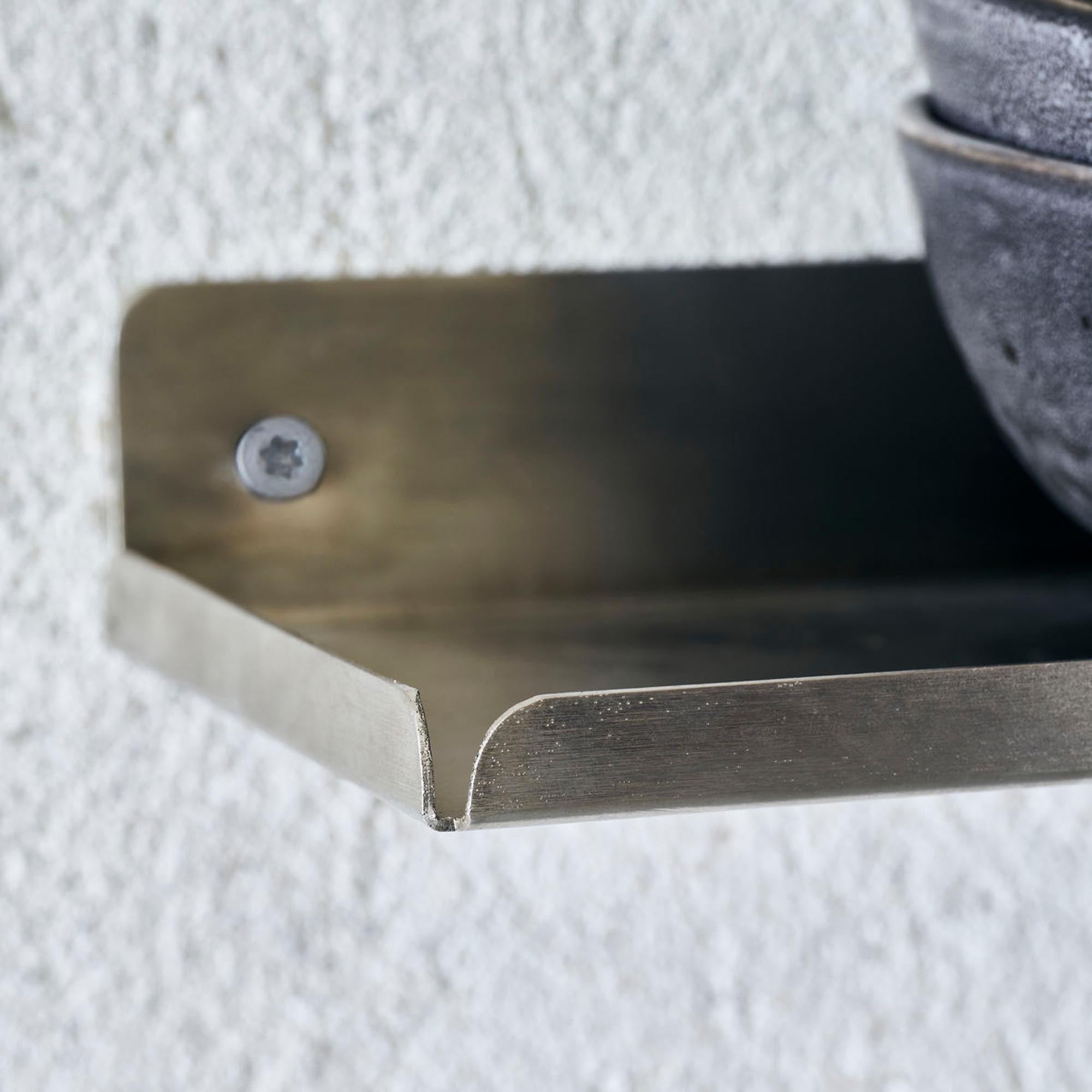 Regal, HDLedge, Gebürstetes Silber in Gebürstetes Silber präsentiert im Onlineshop von KAQTU Design AG. Standregal ist von House Doctor