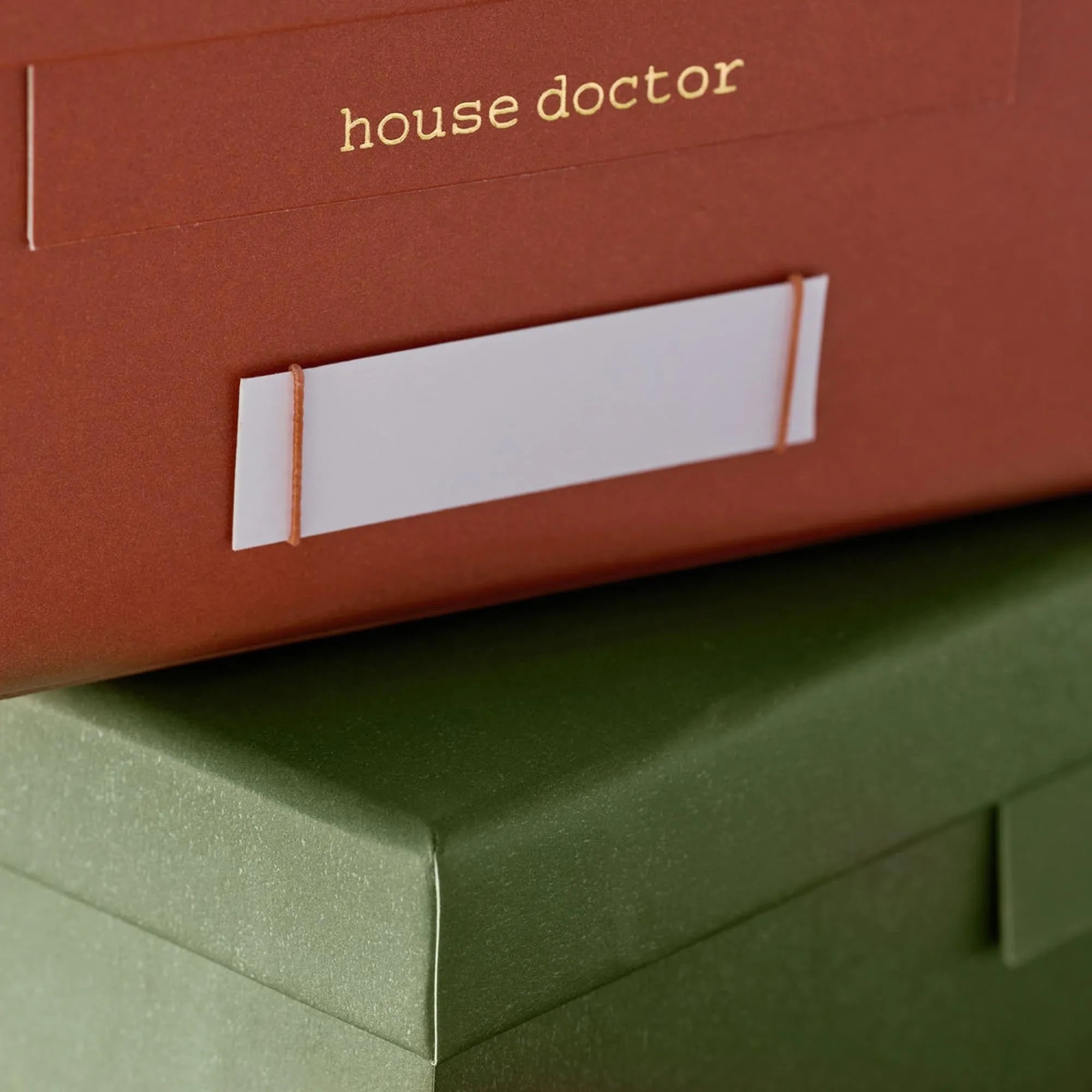 Aufbewahrungsschachteln, HDKeep, Grün/Orange in Grün/Orange präsentiert im Onlineshop von KAQTU Design AG. Aufbewahrungsbox ist von House Doctor