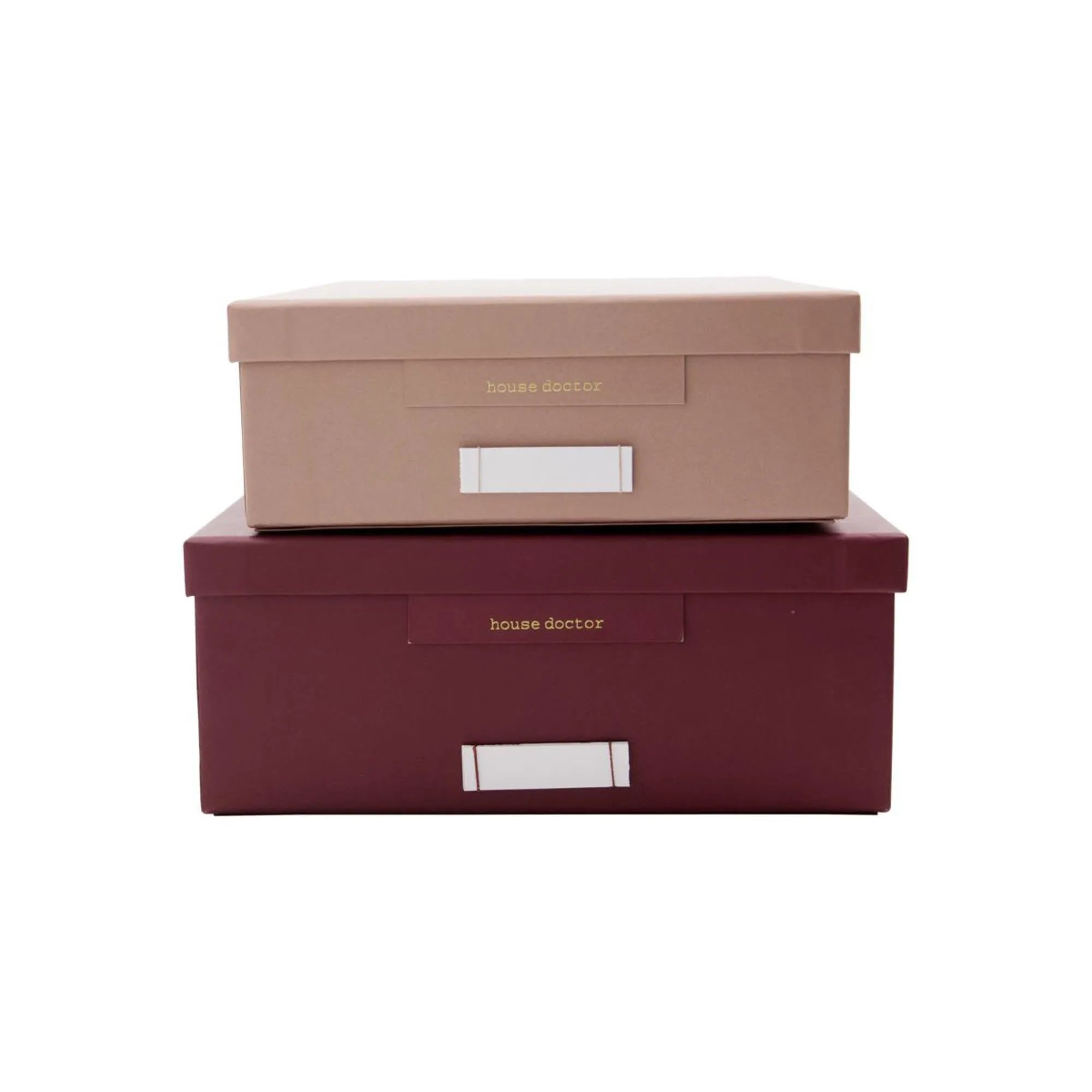 Aufbewahrungsschachteln, HDKeep, Bordeaux/Rosa in Bordeaux/Rosa präsentiert im Onlineshop von KAQTU Design AG. Aufbewahrungsbox ist von House Doctor