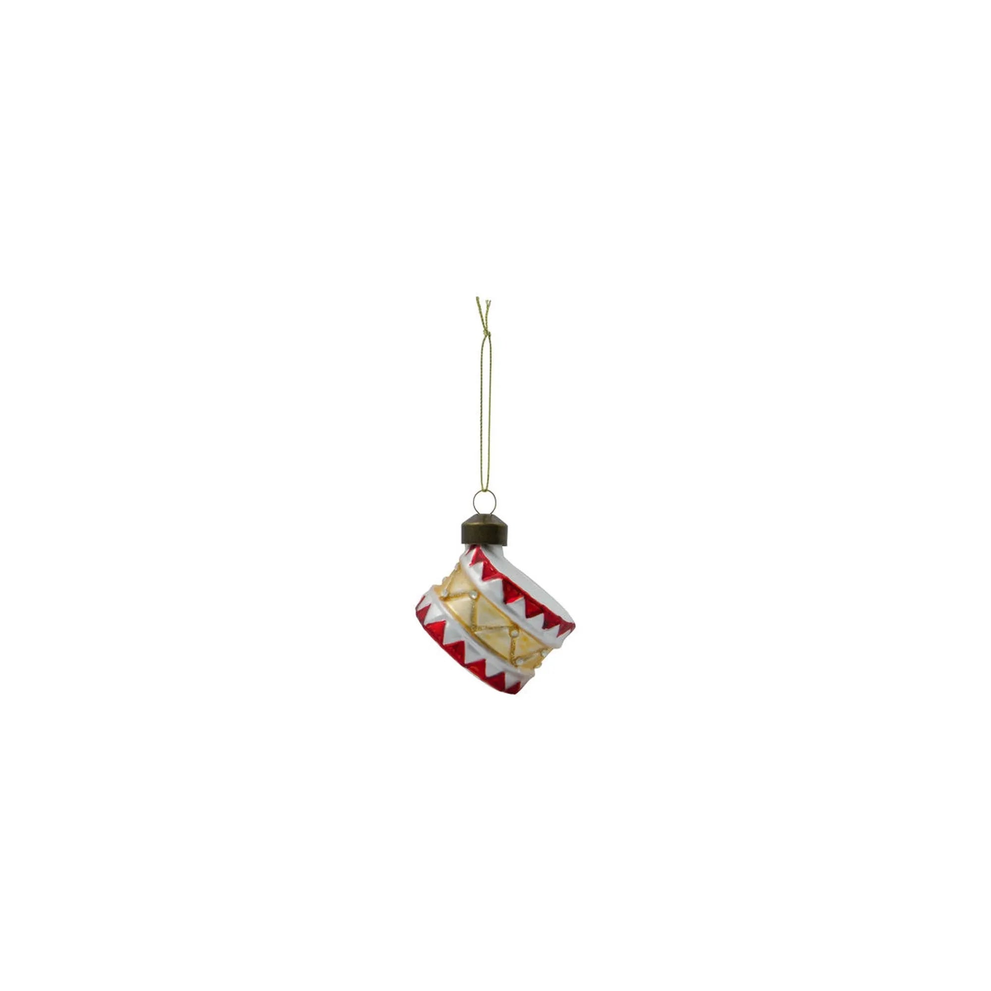 Ornamente, HDTambur in Red/Gold präsentiert im Onlineshop von KAQTU Design AG. Weihnachtszubehör ist von House Doctor