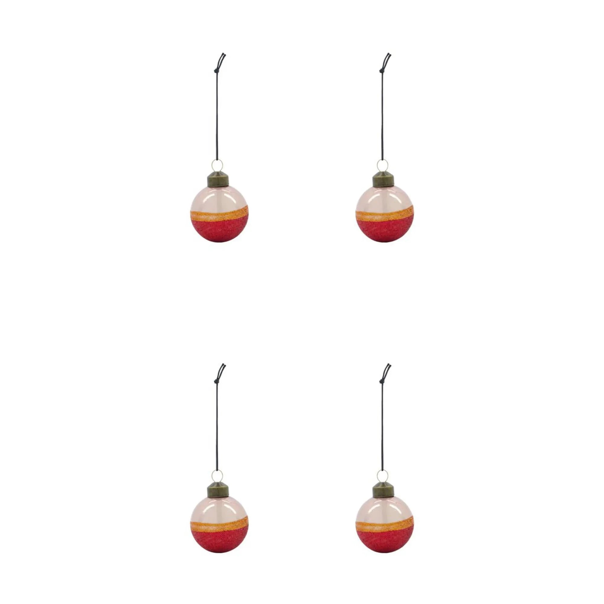 Ornamente, HDMalo in Dusty Rose/Apricot/Red präsentiert im Onlineshop von KAQTU Design AG. Weihnachtszubehör ist von House Doctor