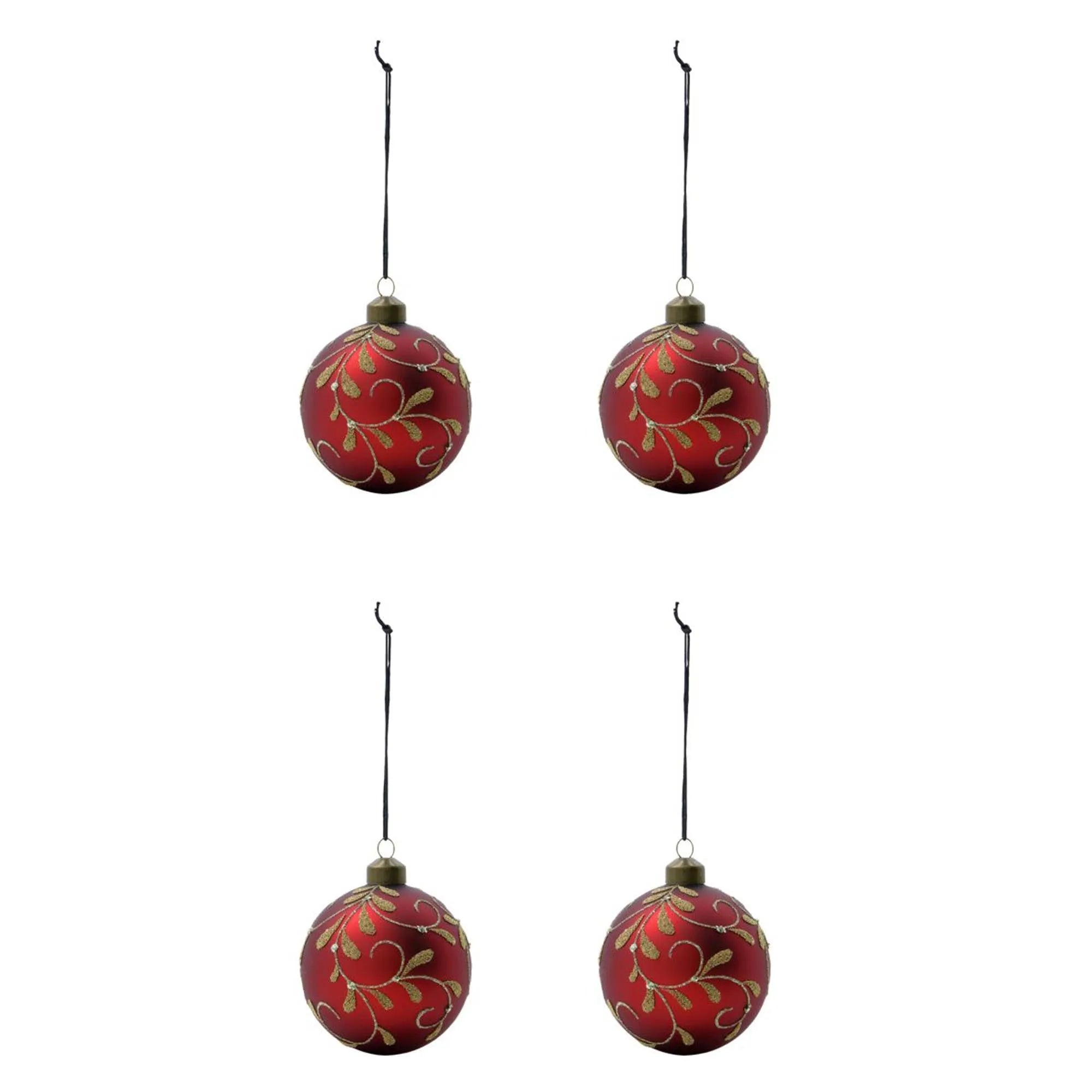 Ornamente, HDFlori, Rot in Rot präsentiert im Onlineshop von KAQTU Design AG. Weihnachtszubehör ist von House Doctor