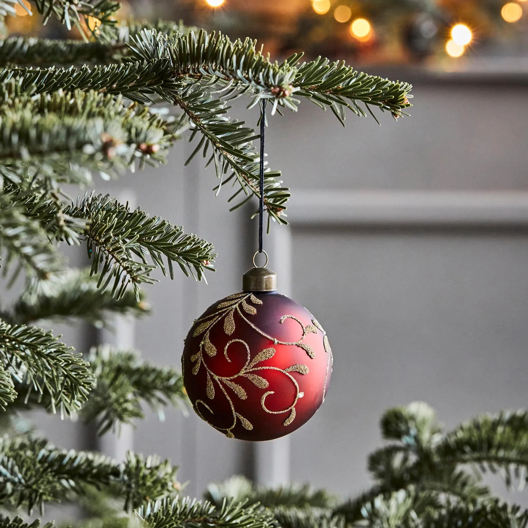 Ornamente, HDFlori, Rot in Rot präsentiert im Onlineshop von KAQTU Design AG. Weihnachtszubehör ist von House Doctor