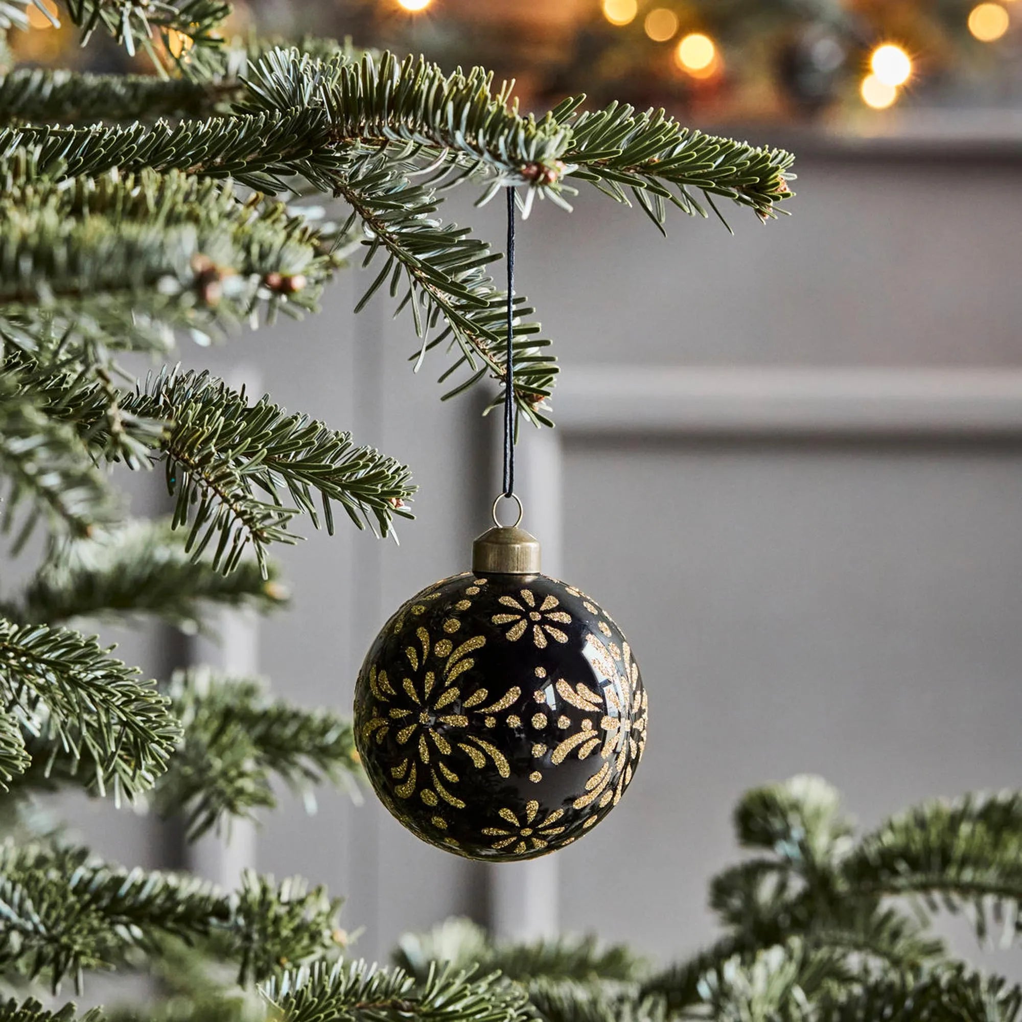 Ornamente, HDMente, Schwarz in Schwarz präsentiert im Onlineshop von KAQTU Design AG. Weihnachtszubehör ist von House Doctor