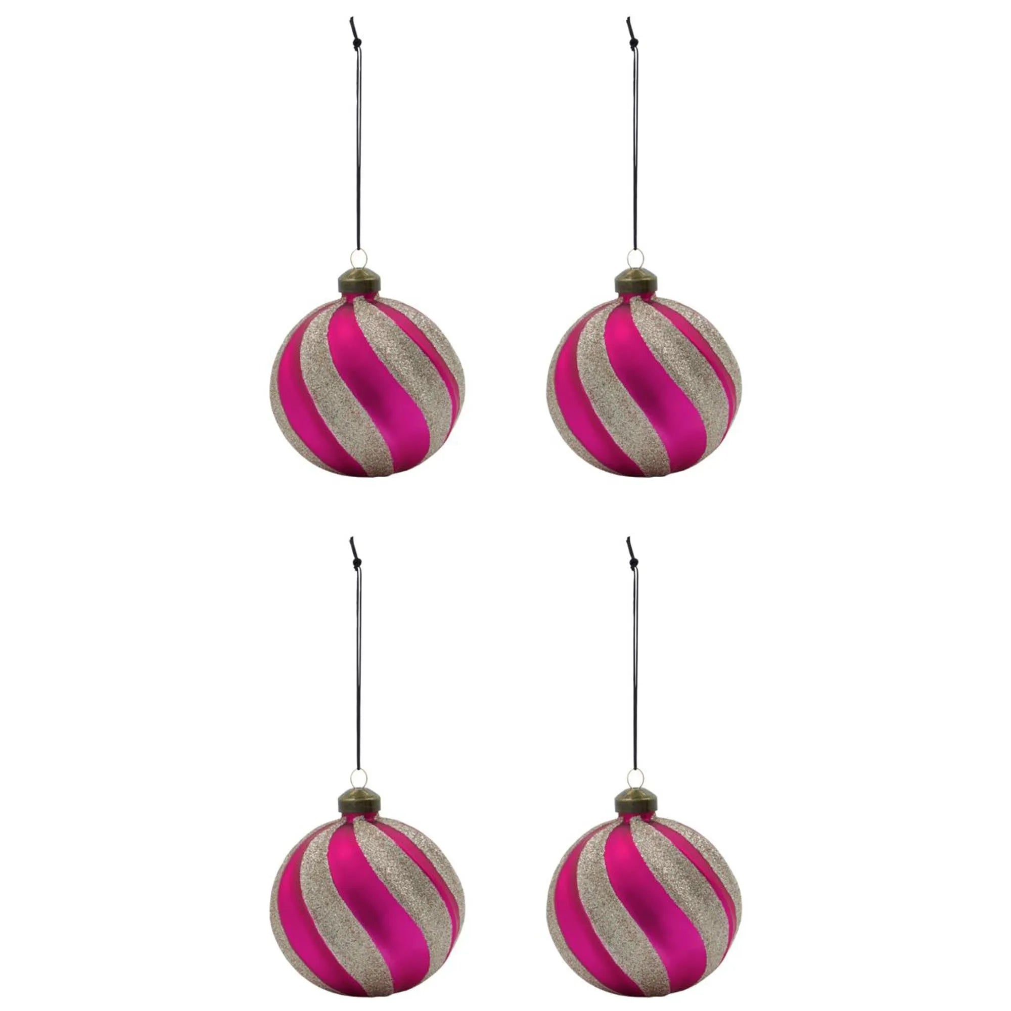 Ornamente, HDChun, Pink/Gold in Pink/Gold präsentiert im Onlineshop von KAQTU Design AG. Weihnachtszubehör ist von House Doctor