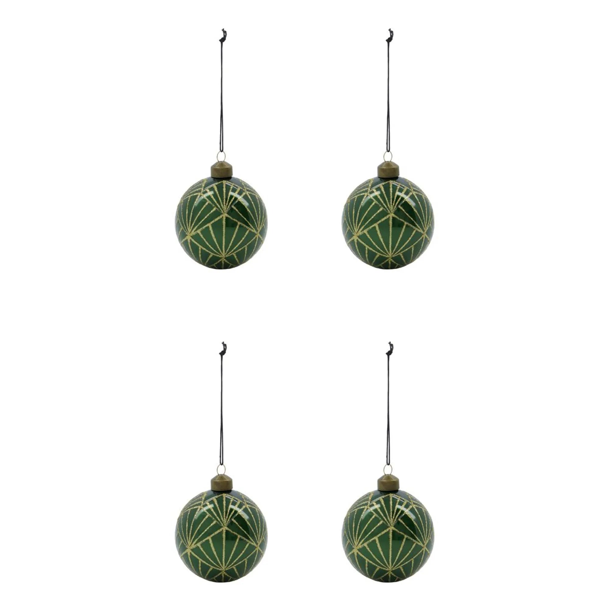 Ornamente, HDBely, Green/Gold in Green/Gold präsentiert im Onlineshop von KAQTU Design AG. Weihnachtszubehör ist von House Doctor