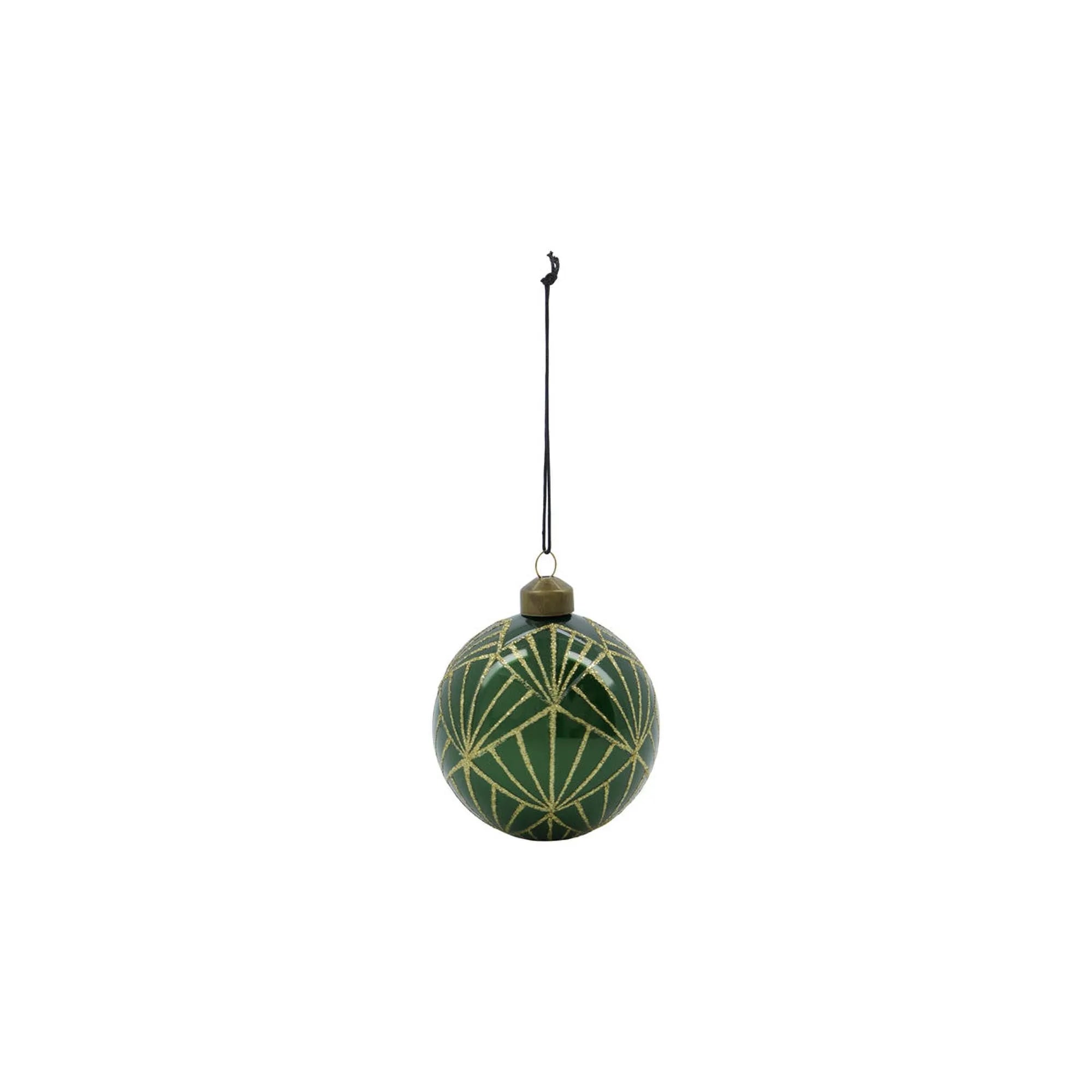 Ornamente, HDBely, Green/Gold in Green/Gold präsentiert im Onlineshop von KAQTU Design AG. Weihnachtszubehör ist von House Doctor