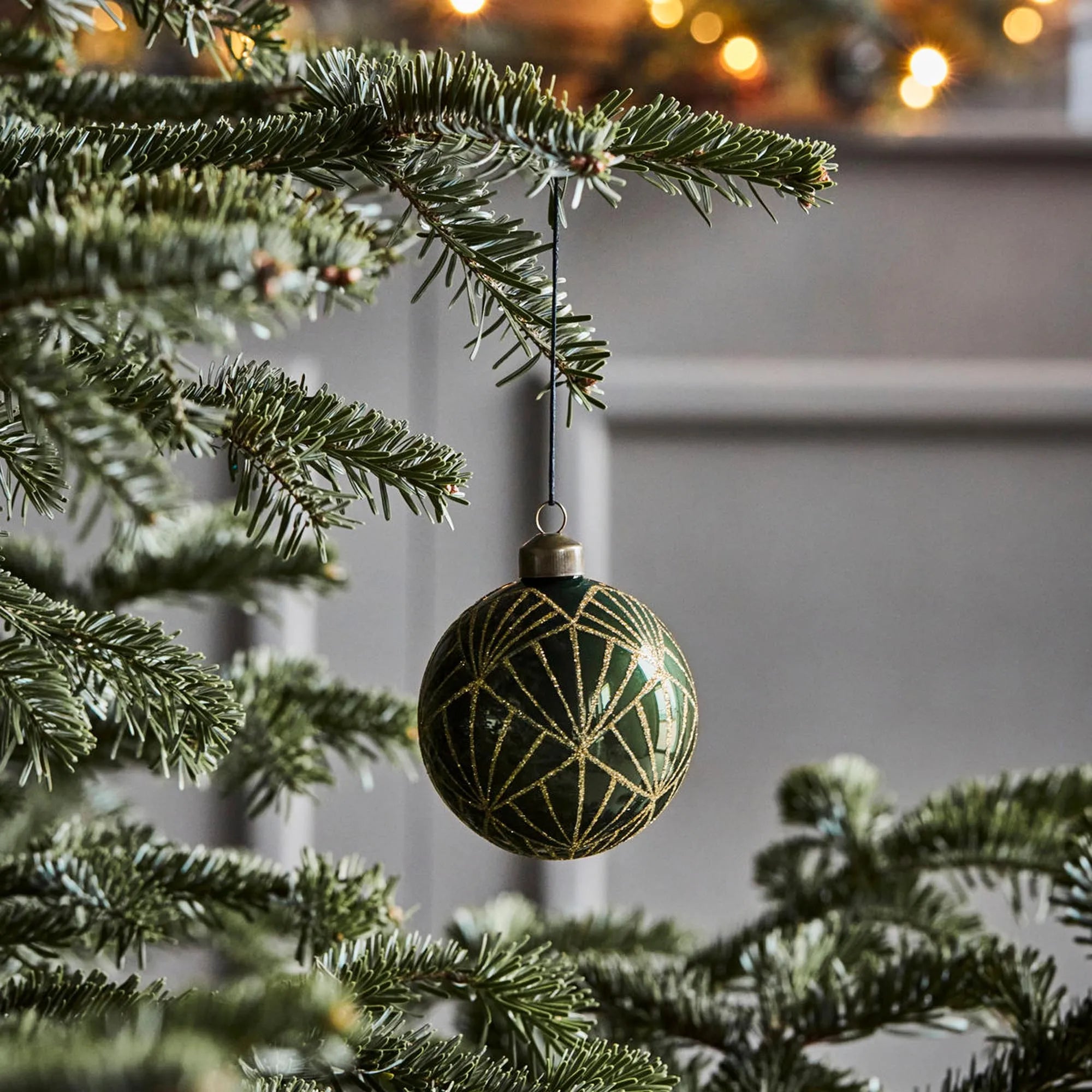 Ornamente, HDBely, Green/Gold in Green/Gold präsentiert im Onlineshop von KAQTU Design AG. Weihnachtszubehör ist von House Doctor