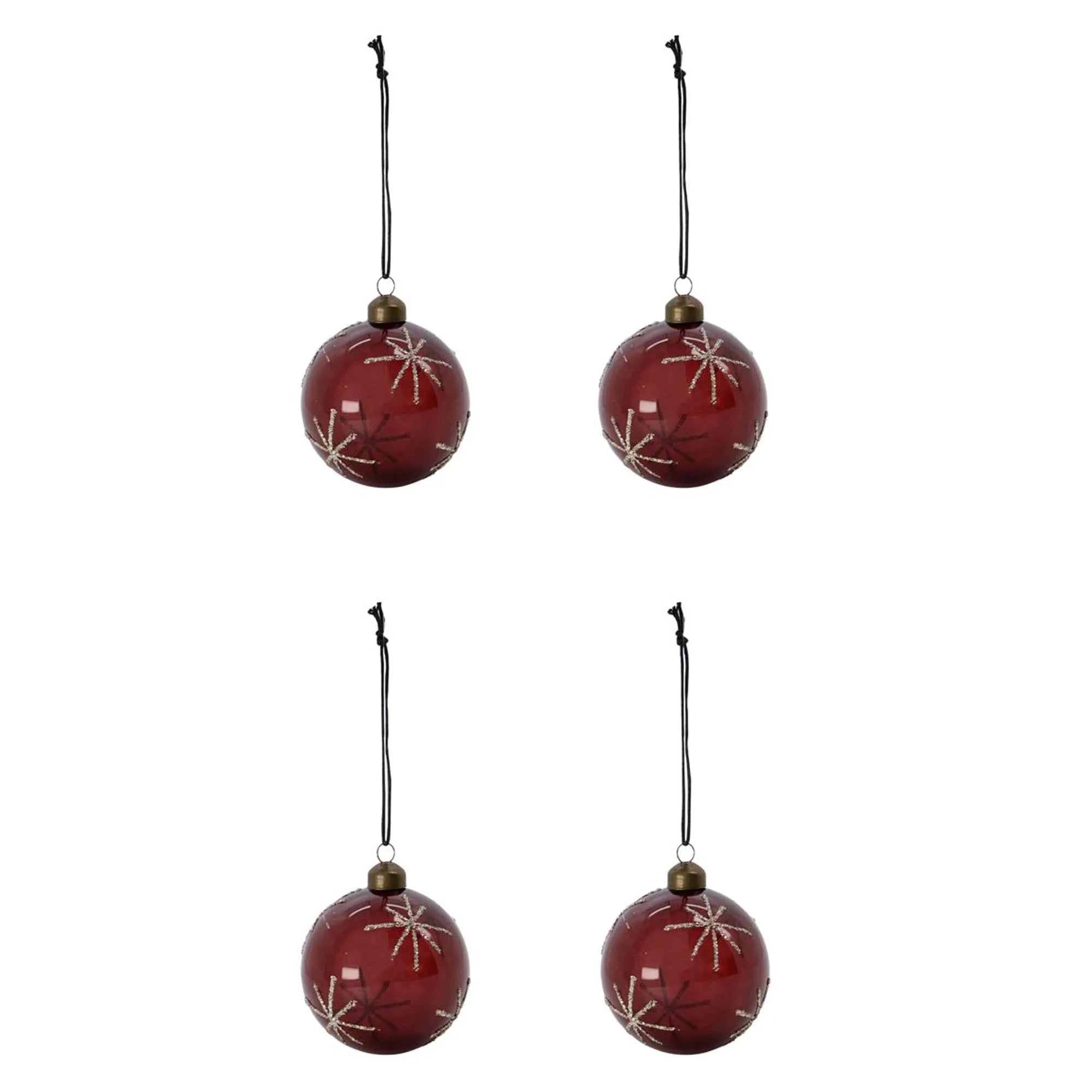 Ornamente, HDStar, Bordeaux in Bordeaux präsentiert im Onlineshop von KAQTU Design AG. Weihnachtszubehör ist von House Doctor