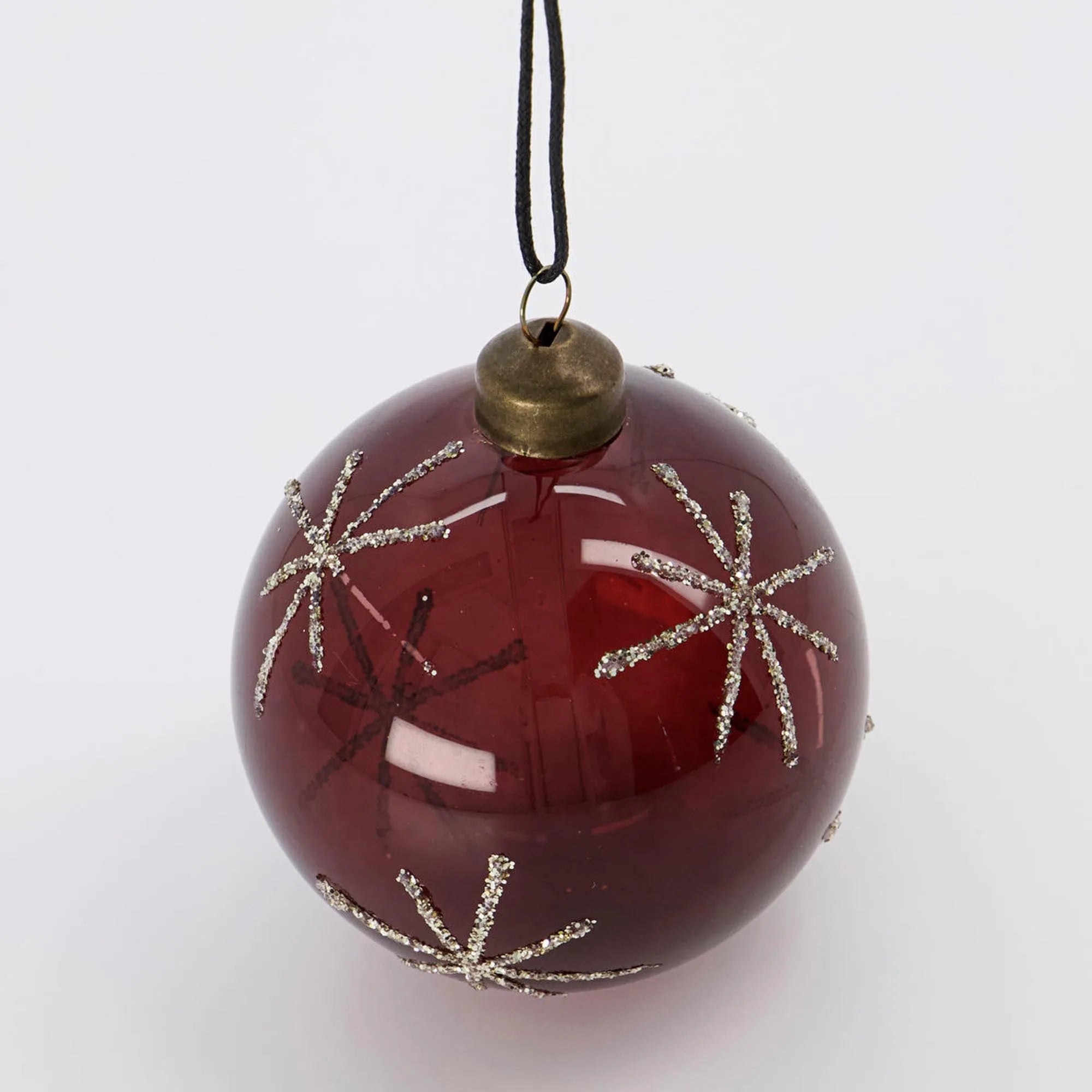 Ornamente, HDStar, Bordeaux in Bordeaux präsentiert im Onlineshop von KAQTU Design AG. Weihnachtszubehör ist von House Doctor