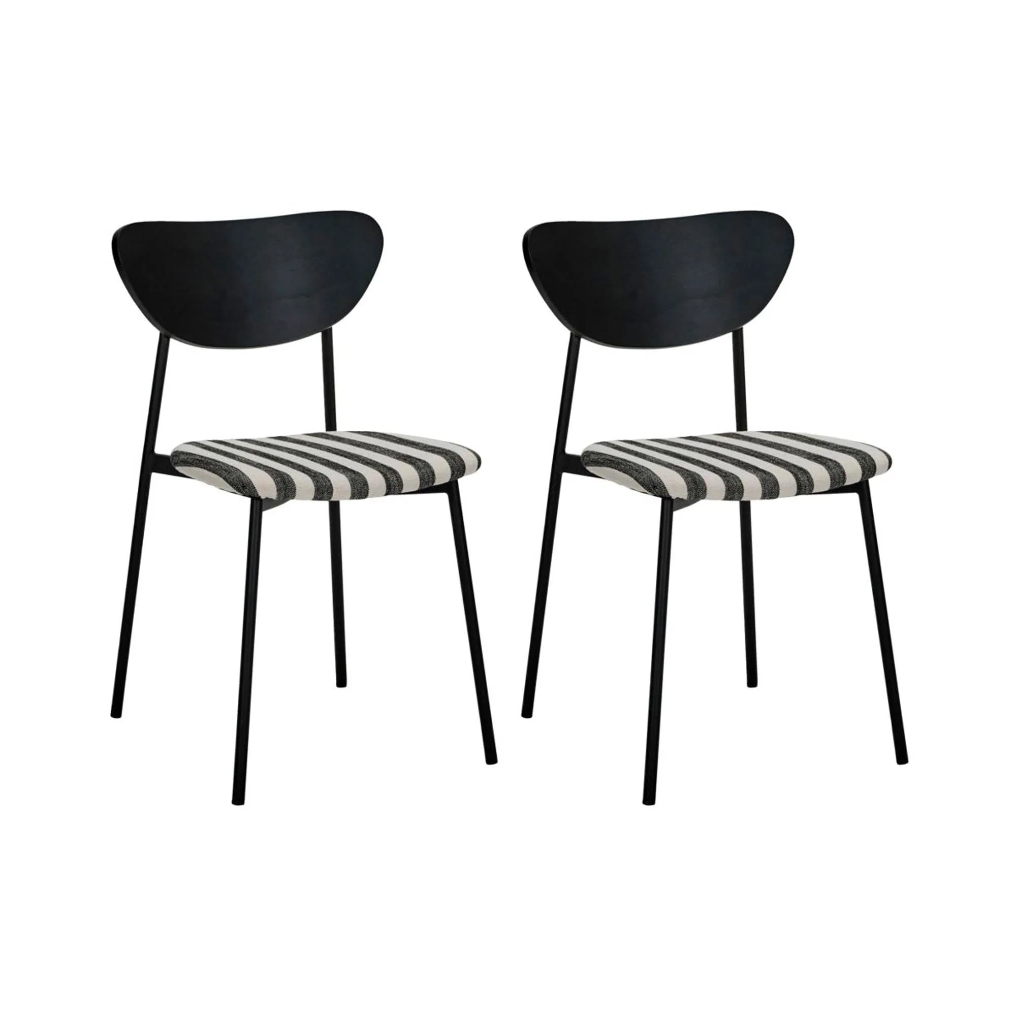 Chairs, HDMust, Schwarz/Off-Weiß in Schwarz/Off-Weiß präsentiert im Onlineshop von KAQTU Design AG. Stuhl ist von House Doctor