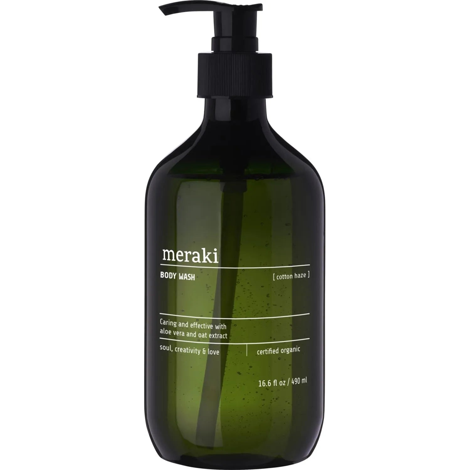 Body wash, Cotton Haze in Grün präsentiert im Onlineshop von KAQTU Design AG. Pflege ist von Meraki