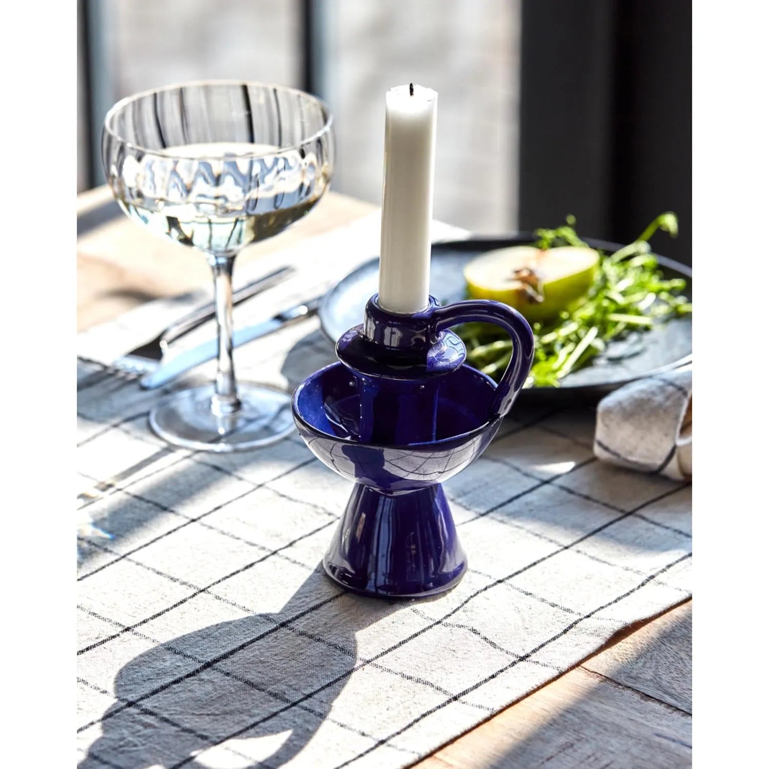 Kerzenständer, HDDiva, Blau in Blau präsentiert im Onlineshop von KAQTU Design AG. Kerzenständer ist von House Doctor