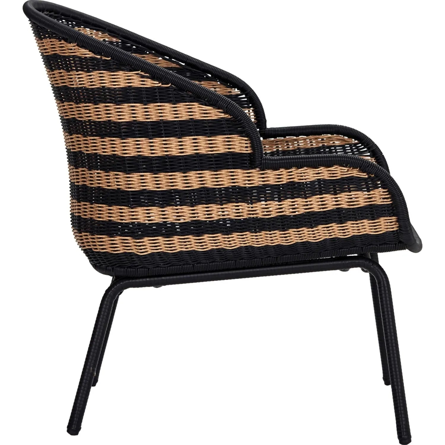 Lounge-Sessel, HDHapur, Natur;Schwarz in Natur, Schwarz präsentiert im Onlineshop von KAQTU Design AG. Outdoor-Sessel ist von House Doctor