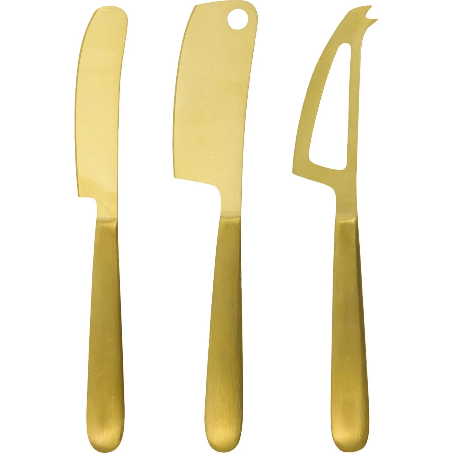 Käsemesser, HDCheese, Gold in Gold präsentiert im Onlineshop von KAQTU Design AG. Besteck ist von House Doctor