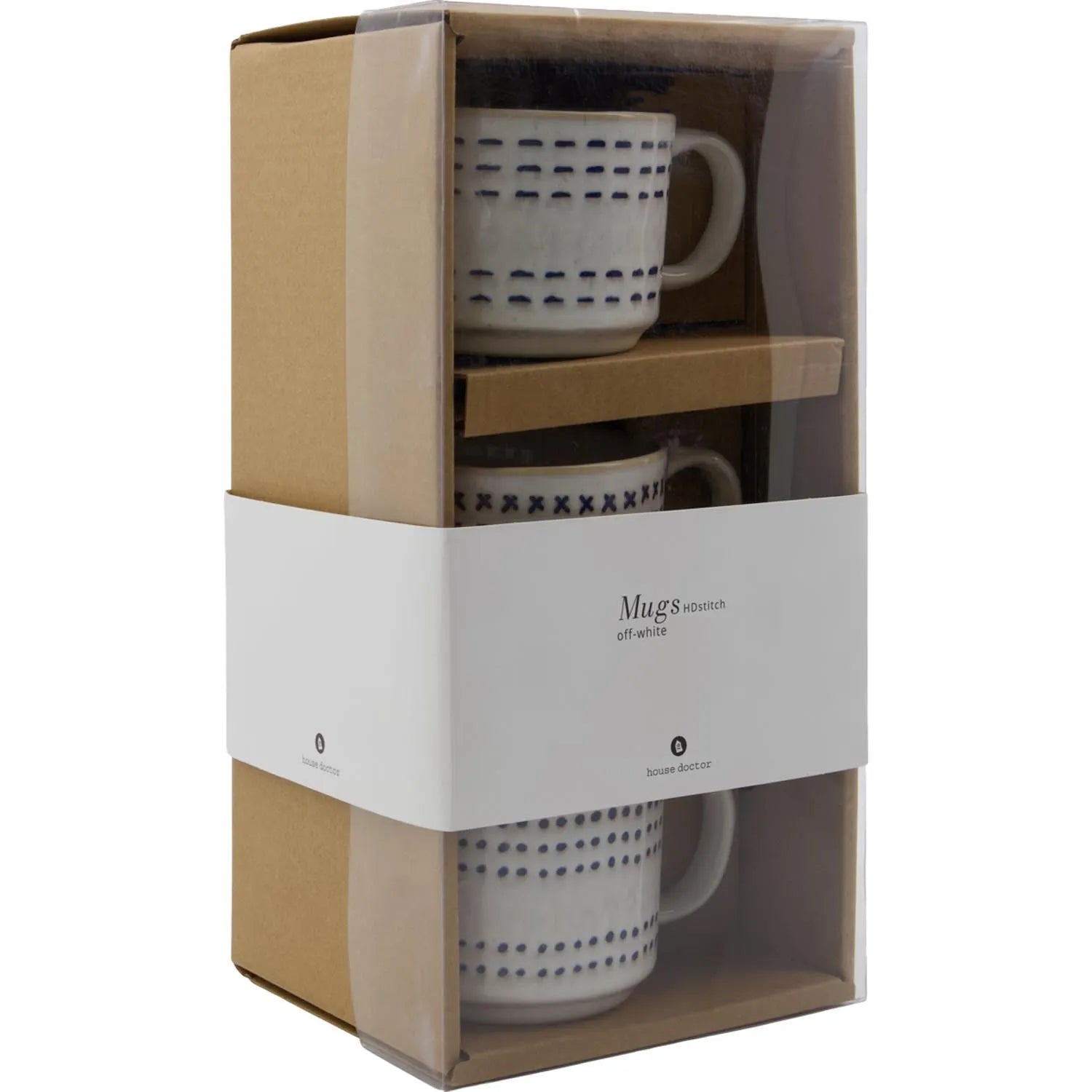 Tasse, HDStich, Off-White in Off-White präsentiert im Onlineshop von KAQTU Design AG. Tasse ist von House Doctor