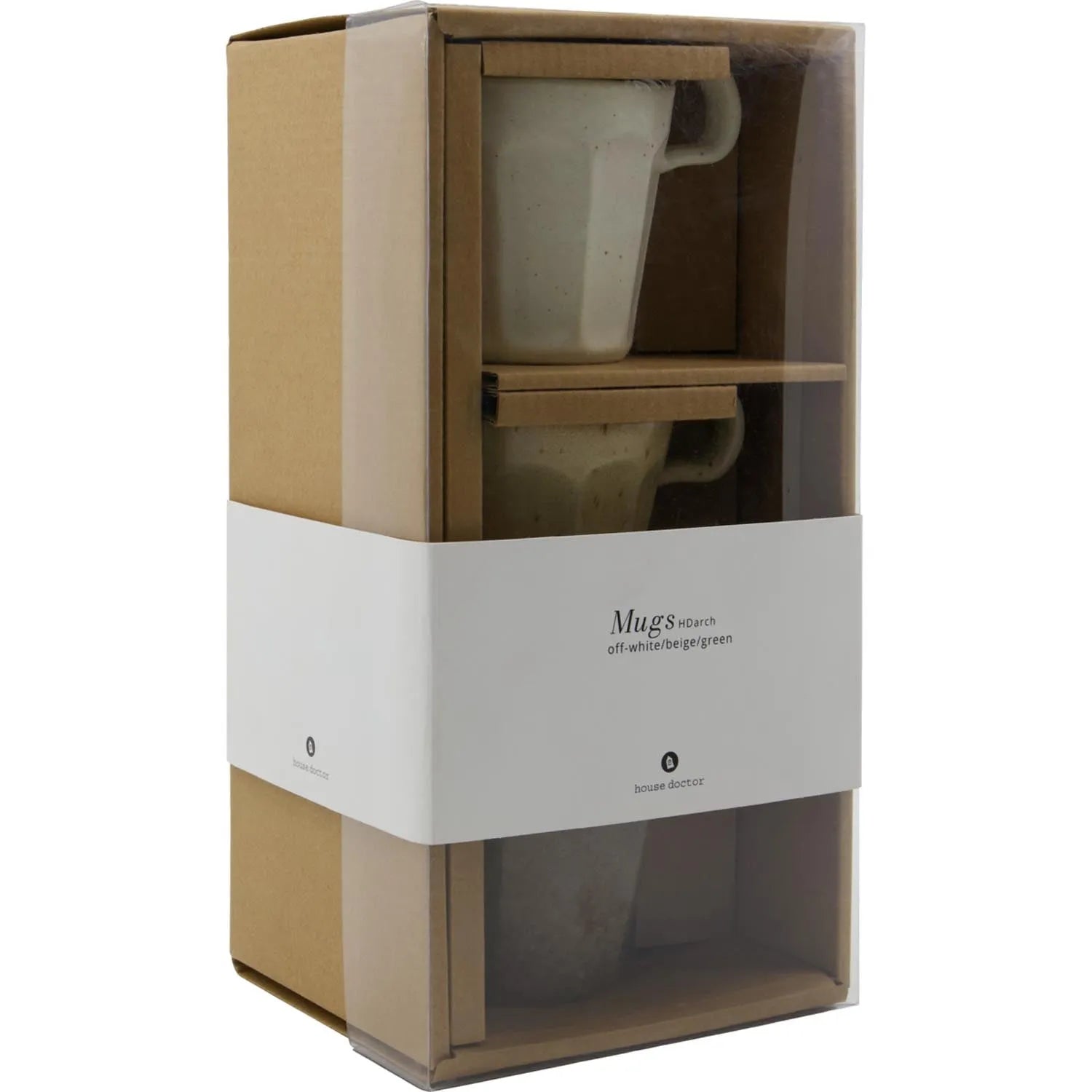 Tasse, HDArch, Off-White;Beige;Grün in Off-White, Beige, Grün präsentiert im Onlineshop von KAQTU Design AG. Tasse ist von House Doctor