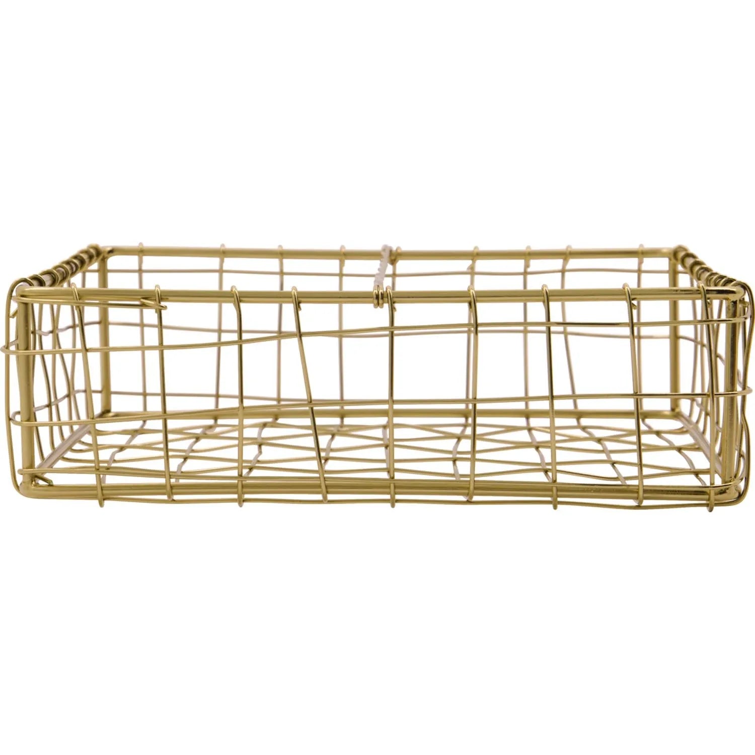 Napkin basket, HDBring, Gold in Gold präsentiert im Onlineshop von KAQTU Design AG. Schale ist von House Doctor