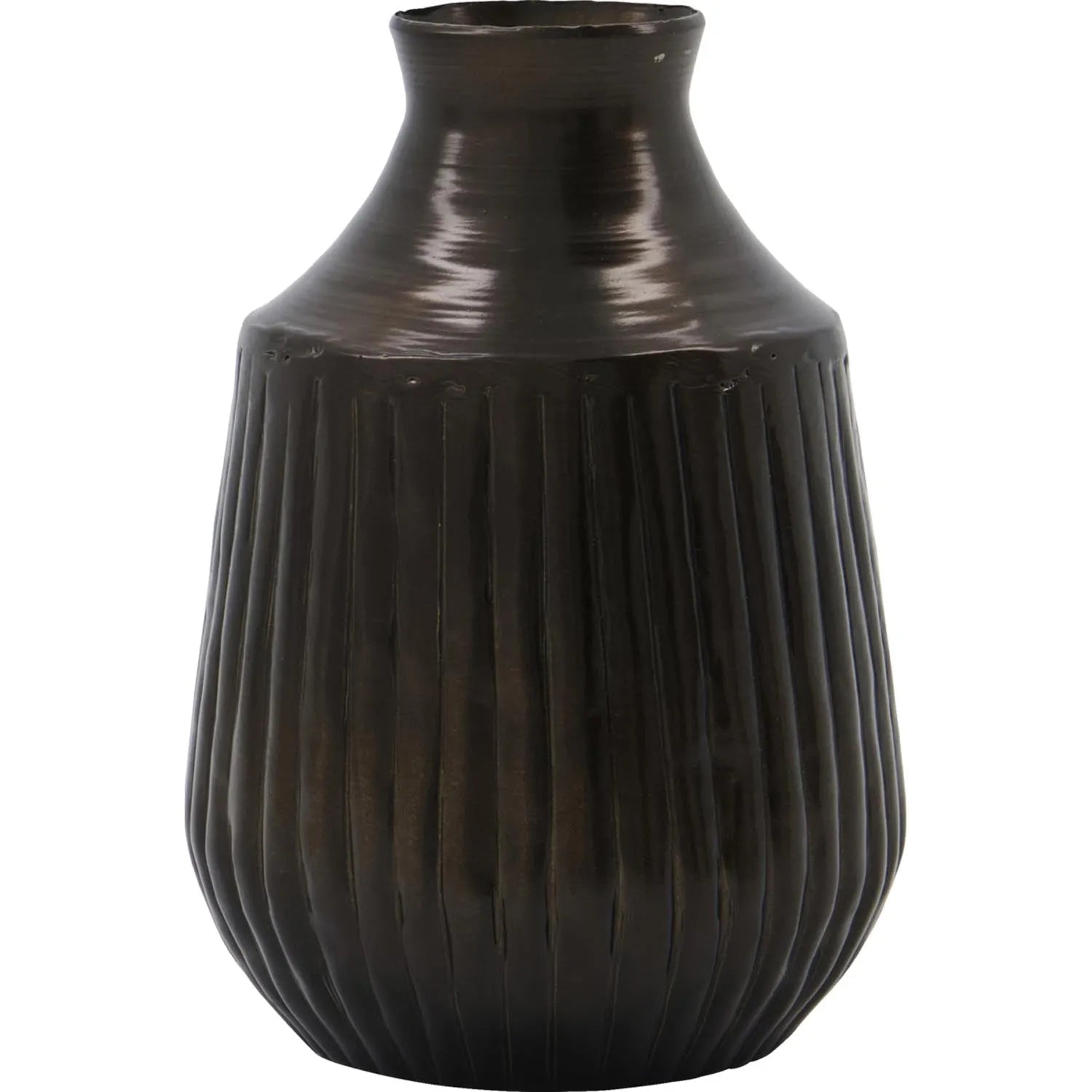 Vase, HDGroove, Antikes Braun in Antikes Braun präsentiert im Onlineshop von KAQTU Design AG. Vase ist von House Doctor