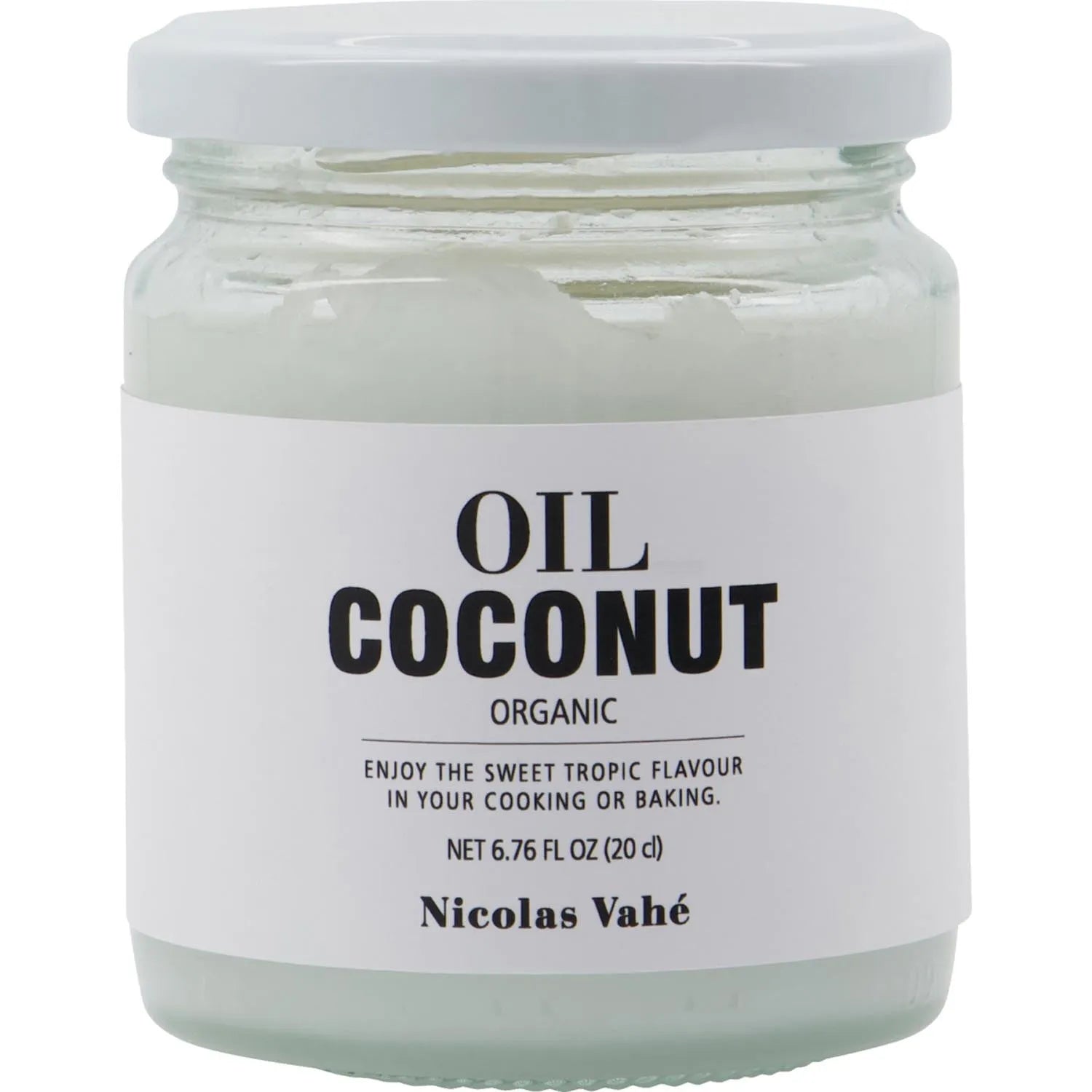 Nicolas Vahé, Organic coconut oil in Weiß präsentiert im Onlineshop von KAQTU Design AG. Lebensmittel ist von Nicolas Vahé