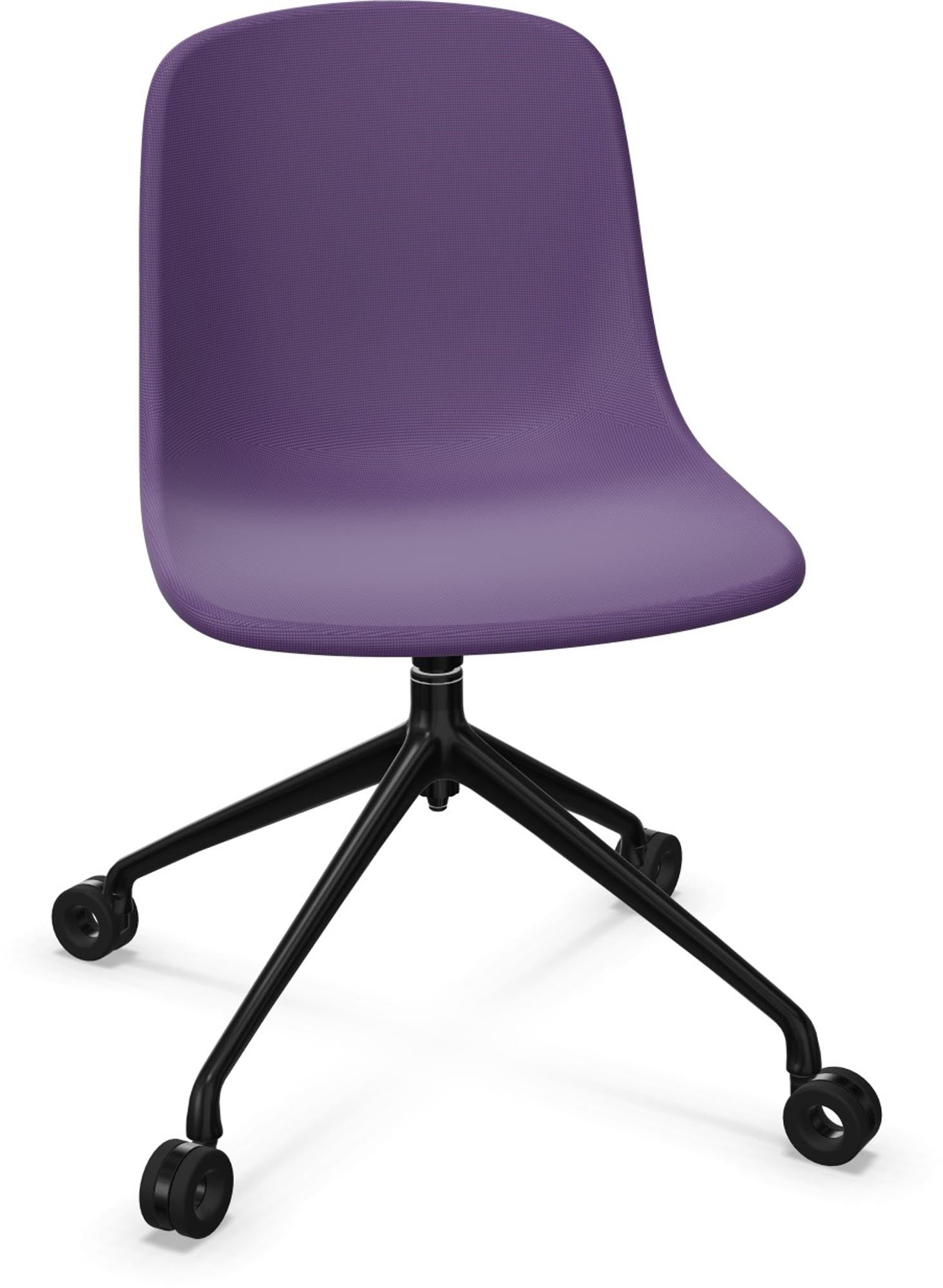 PURE LOOP MONO Swivel in Dunkelrot / Schwarz präsentiert im Onlineshop von KAQTU Design AG. Bürostuhl ist von Infiniti Design