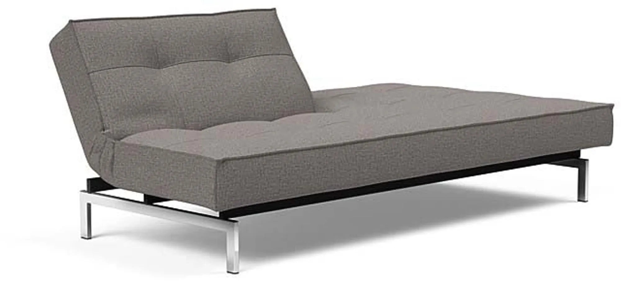 Modernes Splitback Sofabett 210 Chrom: Komfort und Stil vereint.