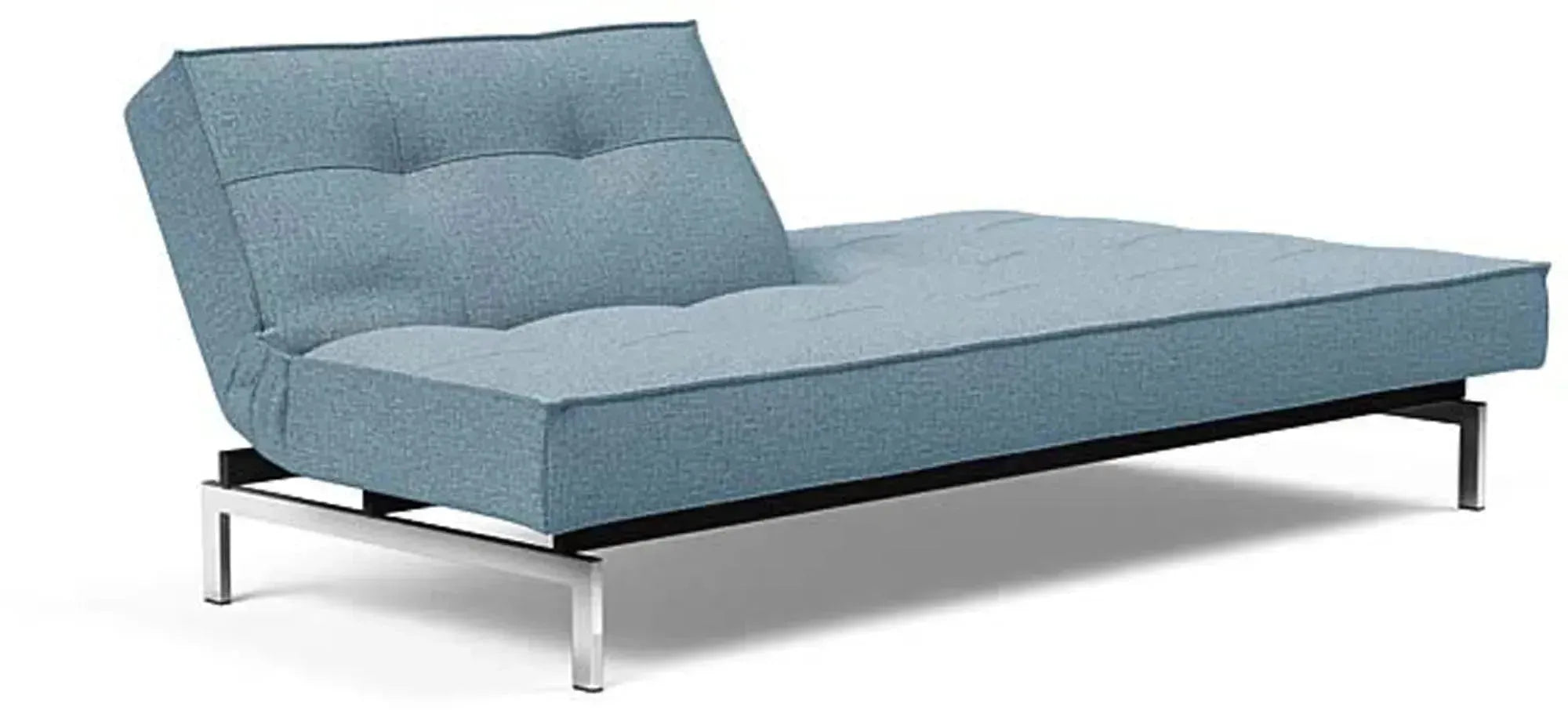 Stilvolles Splitback Sofabett 210 Chrom: Vielseitigkeit in Perfektion.