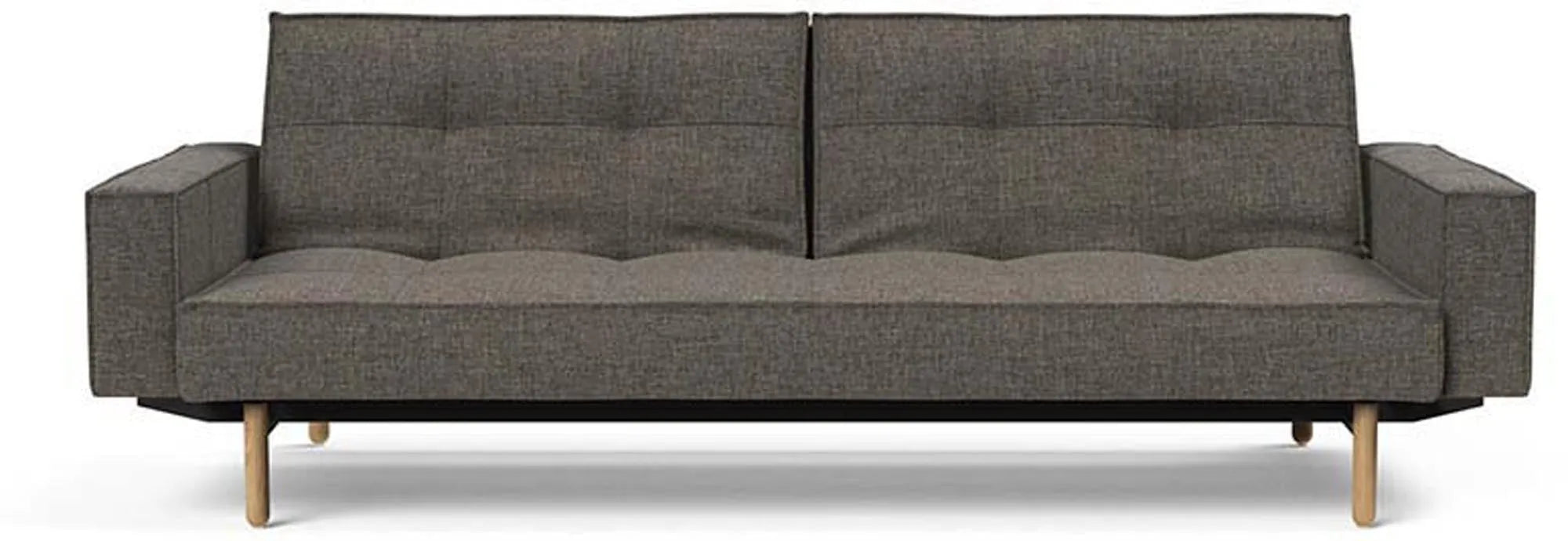 Elegantes Splitback Sofabett 210 Stem mit flexiblen Armlehnen.