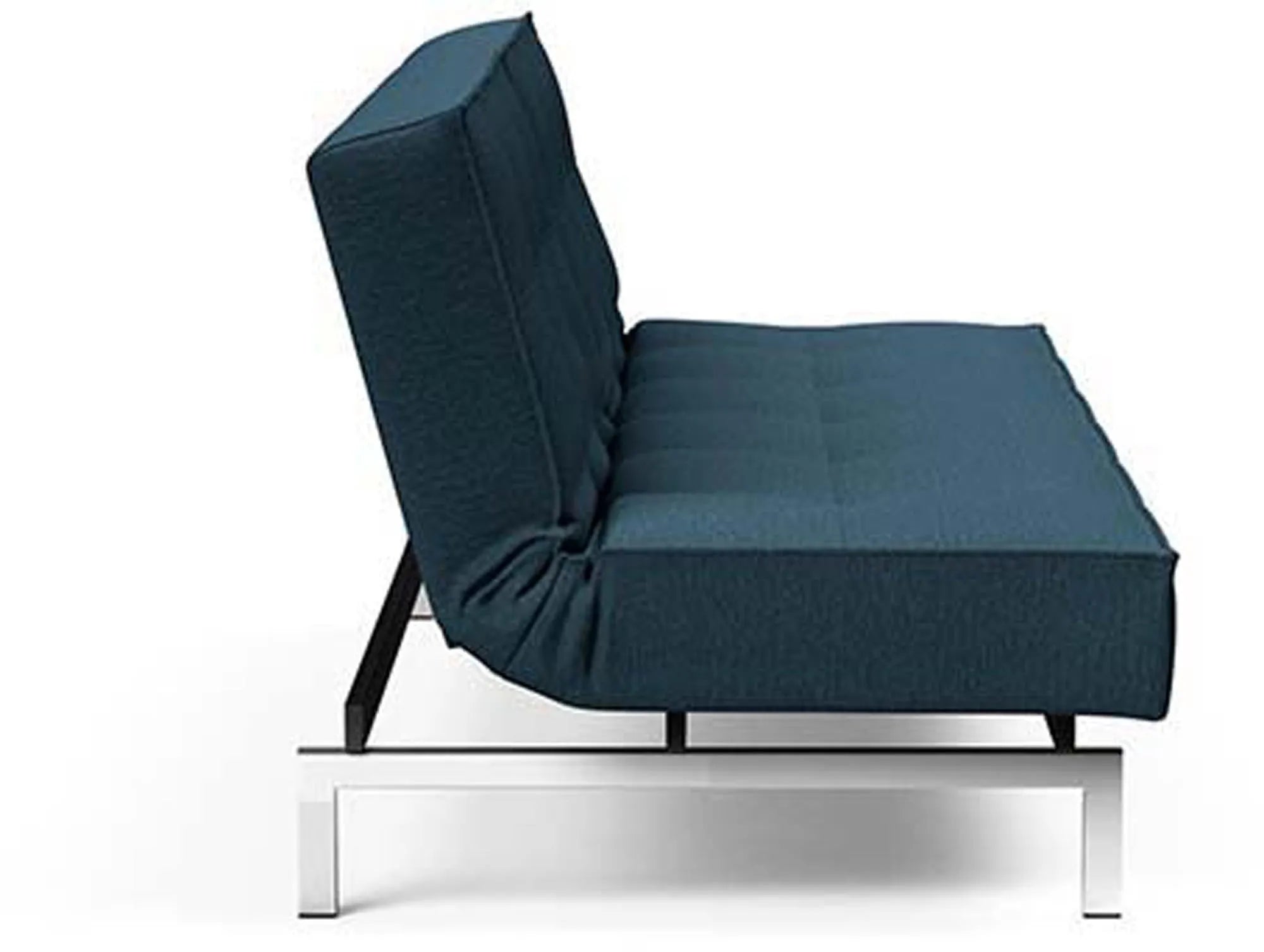 Stilvolles Splitback Sofabett 210 Chrom für vielseitige Wohnräume.