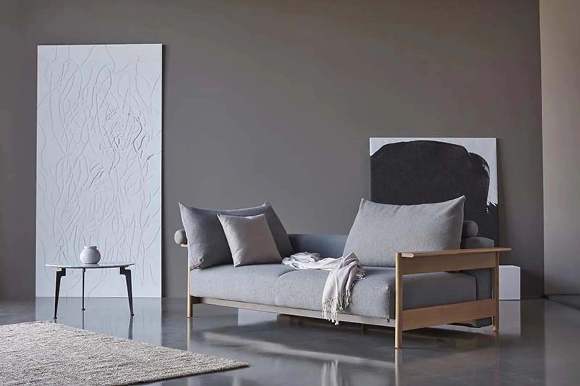 Malloy Sofabett 200 in Aschgrau 533 präsentiert im Onlineshop von KAQTU Design AG. Bettsofa ist von Innovation Living