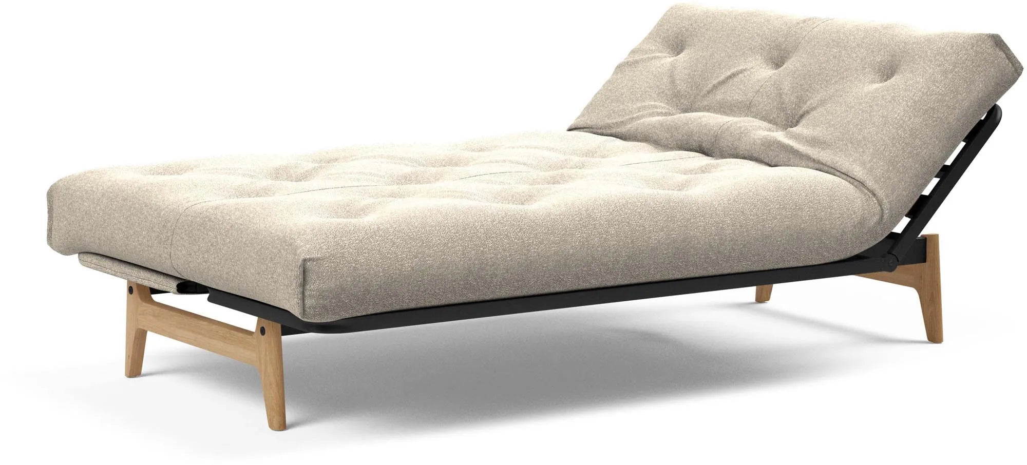 Aslak 120 Bettsofa Nordic in Sand 300 präsentiert im Onlineshop von KAQTU Design AG. Bettsofa ist von Innovation Living