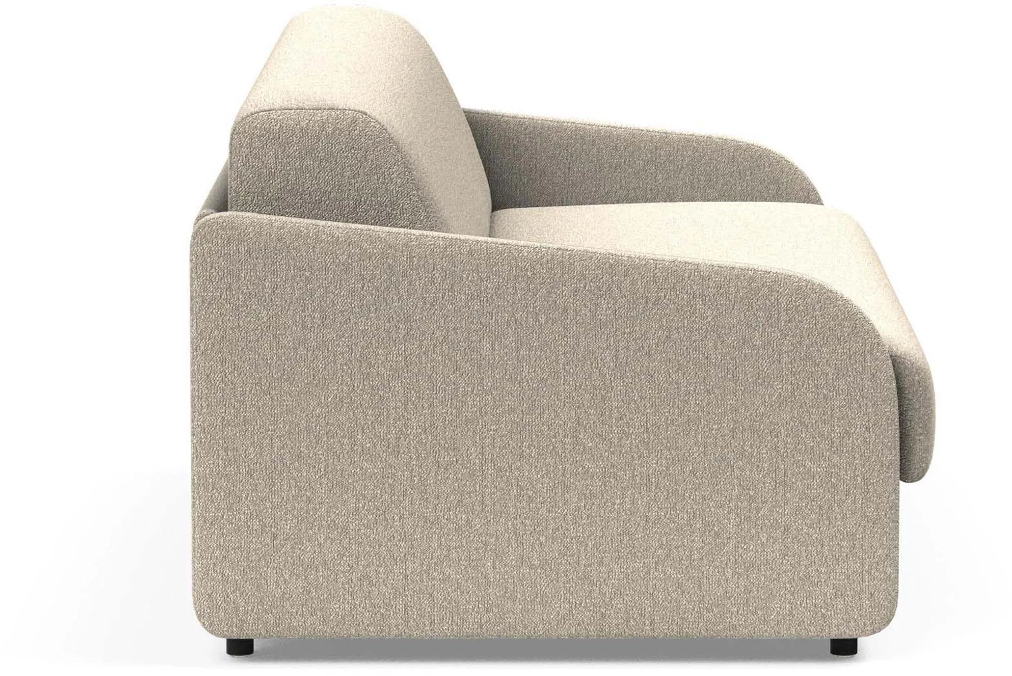 Elegantes Eivor Klappsofa 160: Funktionalität trifft Design. Komfortables Bett mit Federkernmatratze, ideal für kleine Räume.