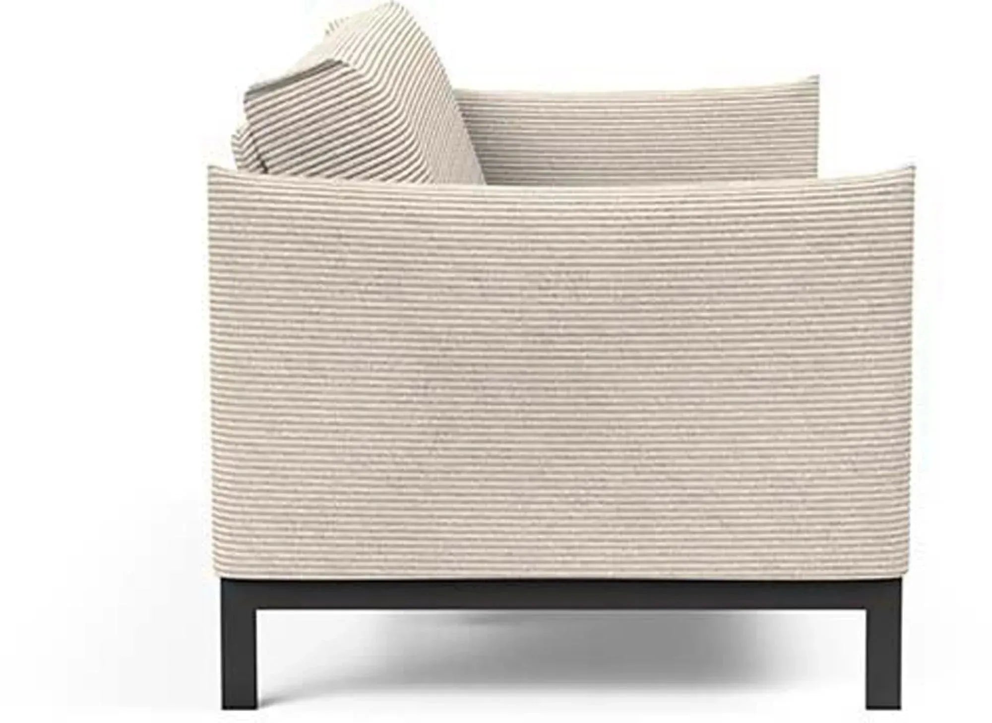 Junus 140: Modernes Sofa mit nordischem Charme und Schlafkomfort.