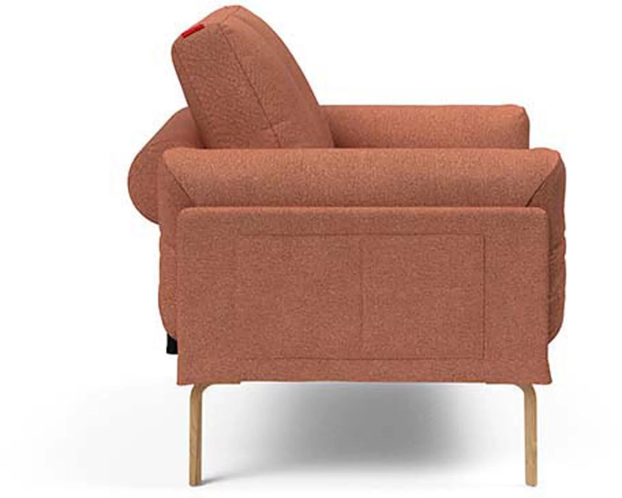 Rollo Bow Klappsofa: Modernes Design mit abnehmbarem Bezug.