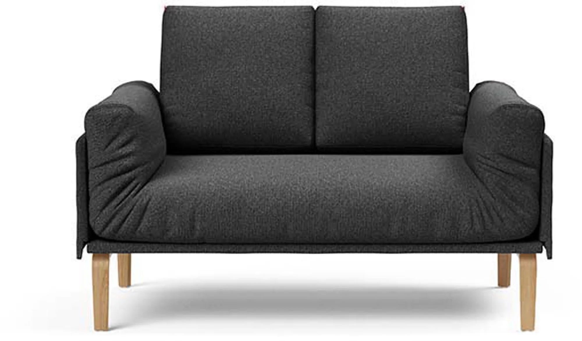 Rollo Bow Sofa: Modernes Design mit abnehmbarem, waschbarem Bezug.