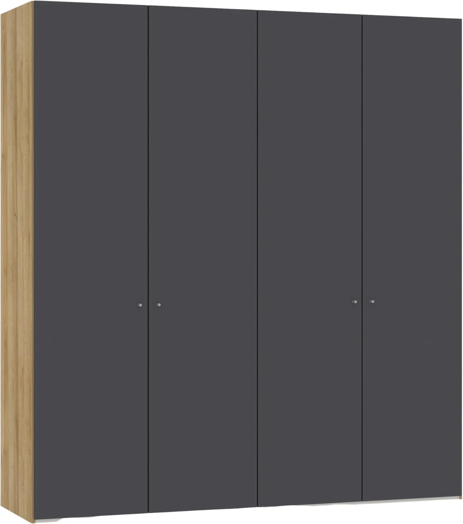 Drehtürenschrank 4türig Anthrazit, Drehtürenschrank, KAQTU Design