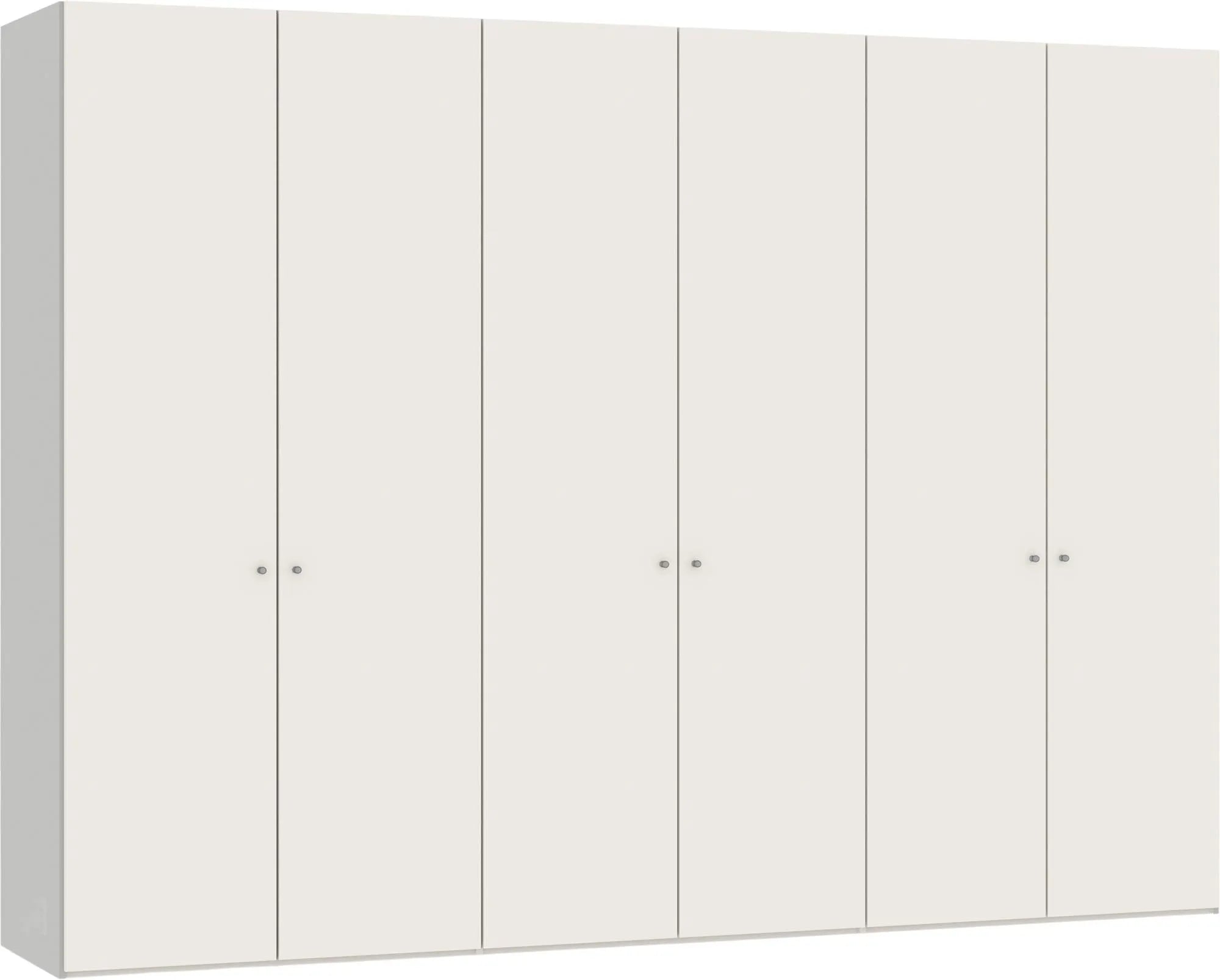 Drehtürenschrank 6türig Cremeweiss, Drehtürenschrank, KAQTU Design