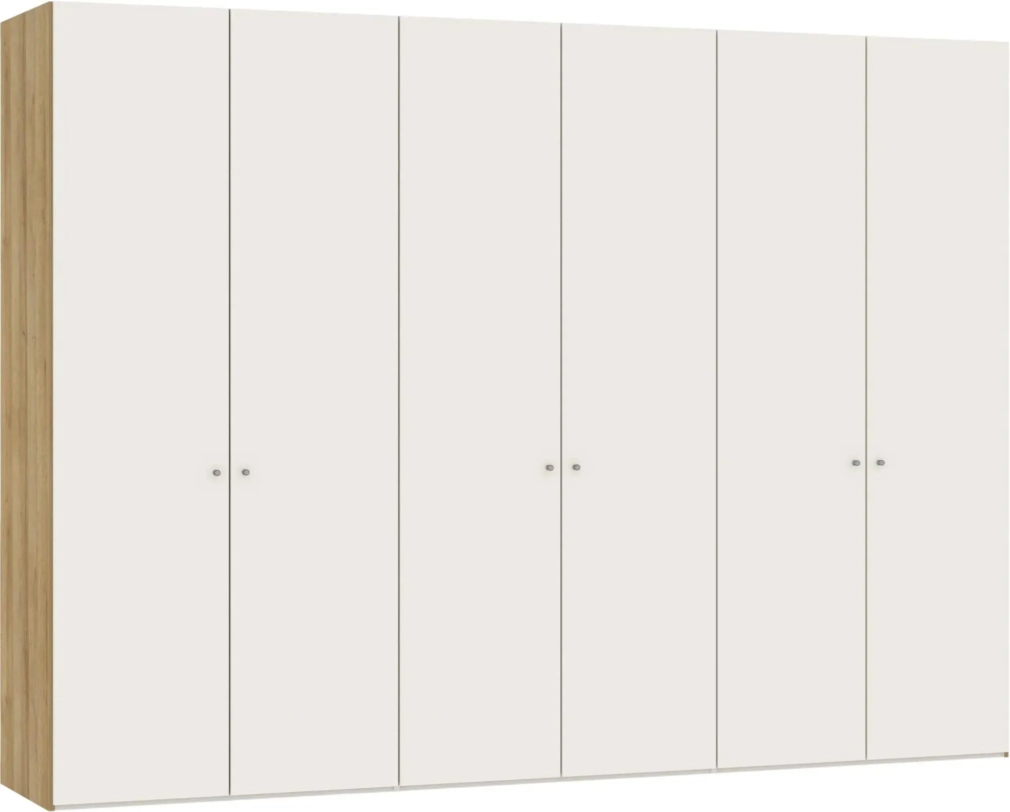 Drehtürenschrank 6türig Cremeweiss - KAQTU Design