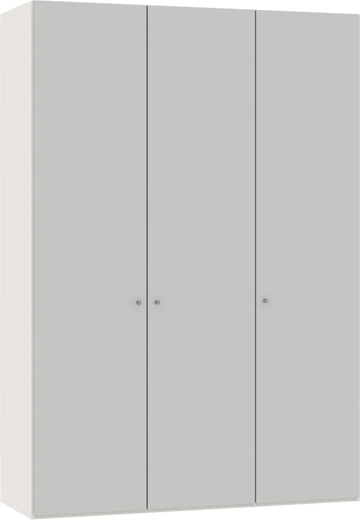 Drehtürenschrank 3türig Hellgrau - KAQTU Design