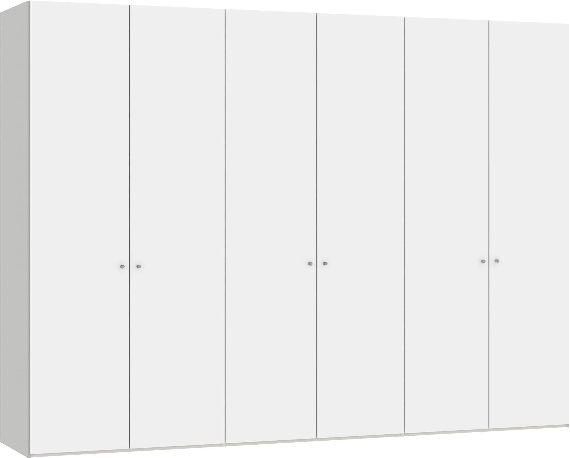 Drehtürenschrank 6türig Premiumweiss - KAQTU Design