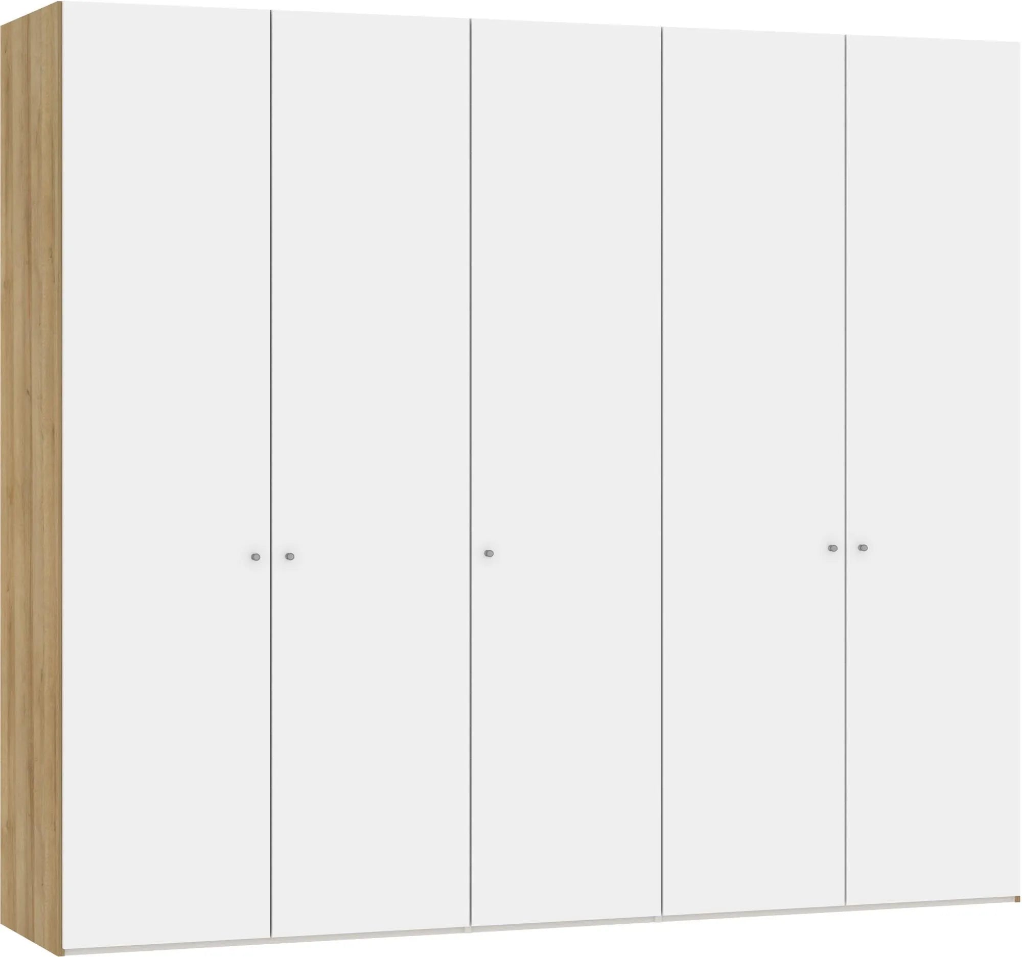 Drehtürenschrank 5türig Premiumweiss - KAQTU Design