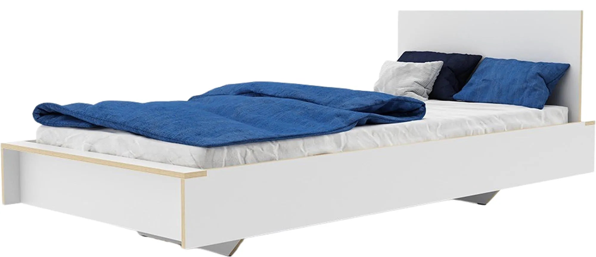 Elegantes FLAI Bett mit Kopfteil: Komfort und Stil vereint.