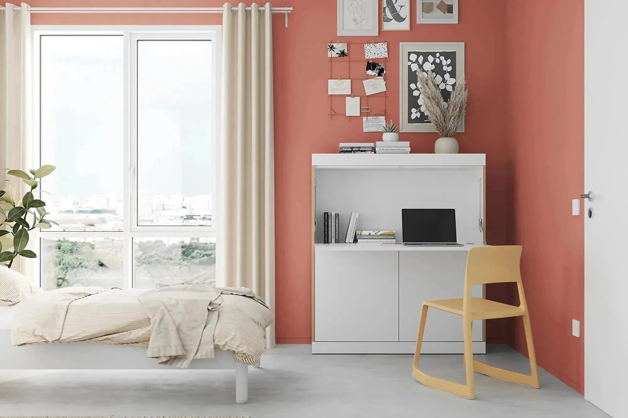 FLAI Home Office: Kompakter Arbeitsplatz mit zeitlosem Design.