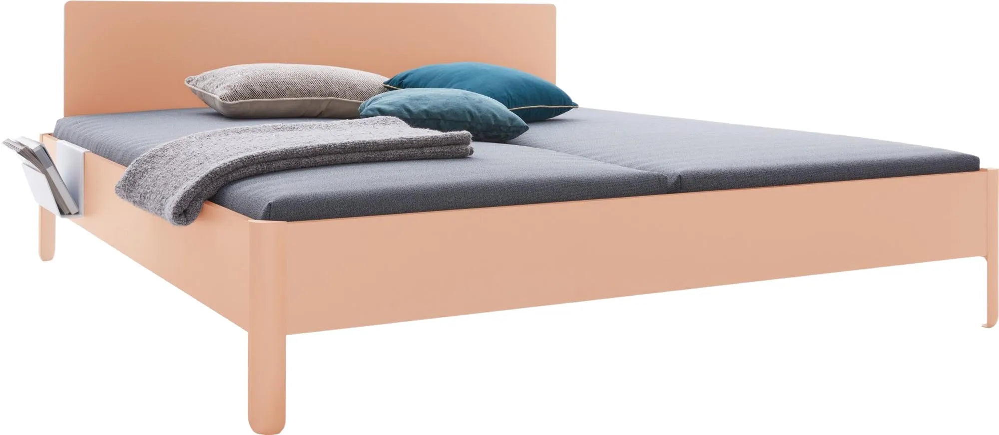 Nait Doppelbett mit Kopfteil 140, Bett, KAQTU Design