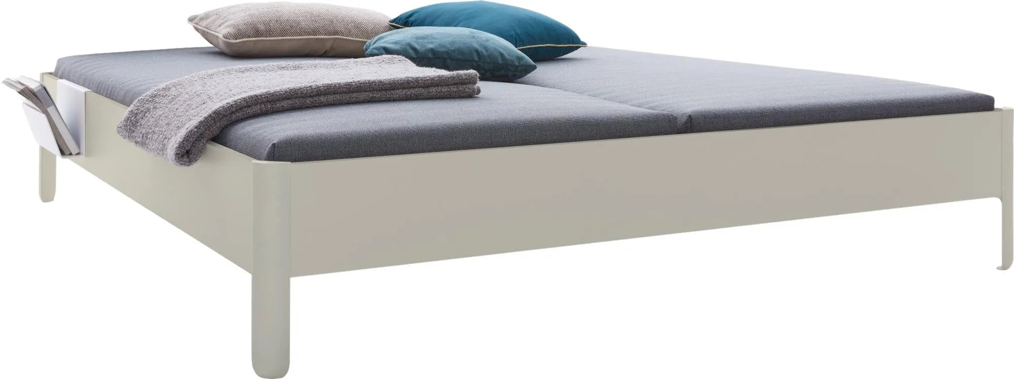 Nait Doppelbett mit Kopfteil 140, Bett, KAQTU Design