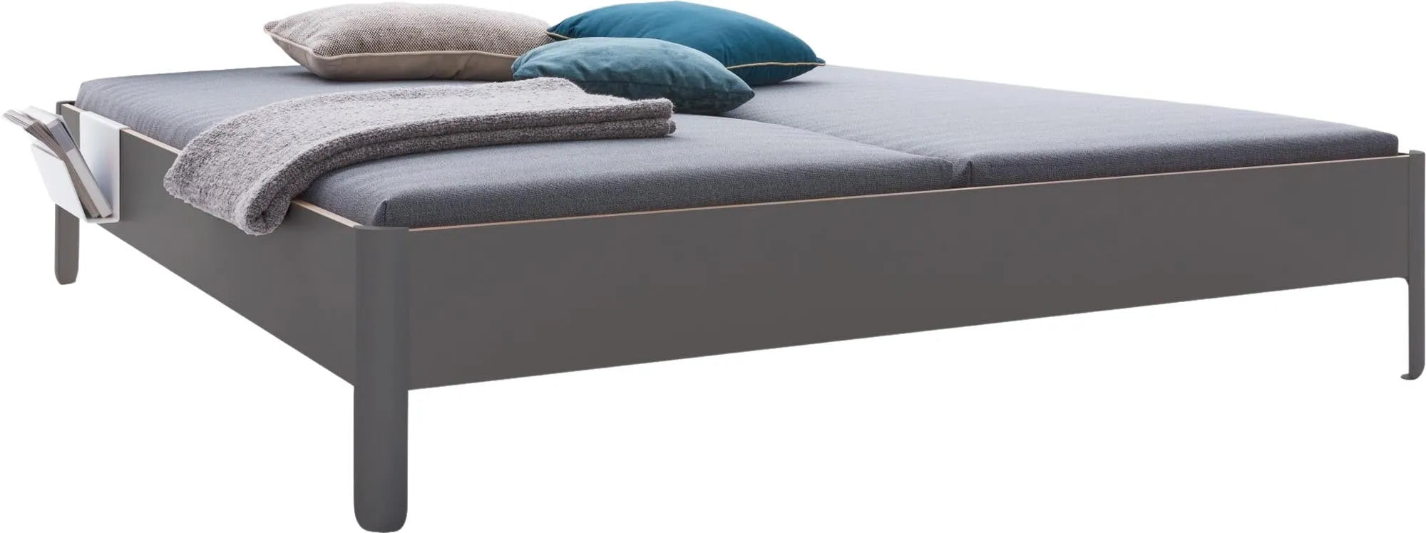 Nait Doppelbett mit Kopfteil 140, Bett, KAQTU Design