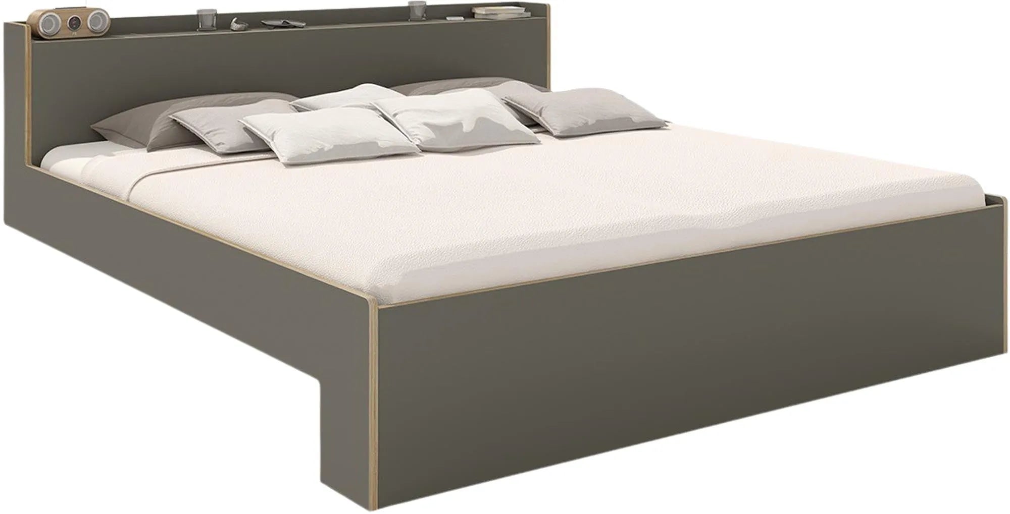 NOOK Doppelbett mit Lattenrost Starr, Bett, KAQTU Design